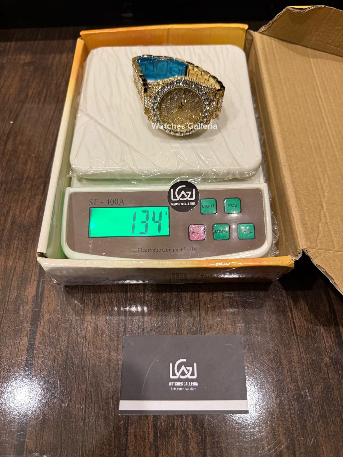 Miss Fox Iced Out Royal Oak Quartz (Gold) MFV332 Watches Galleria
