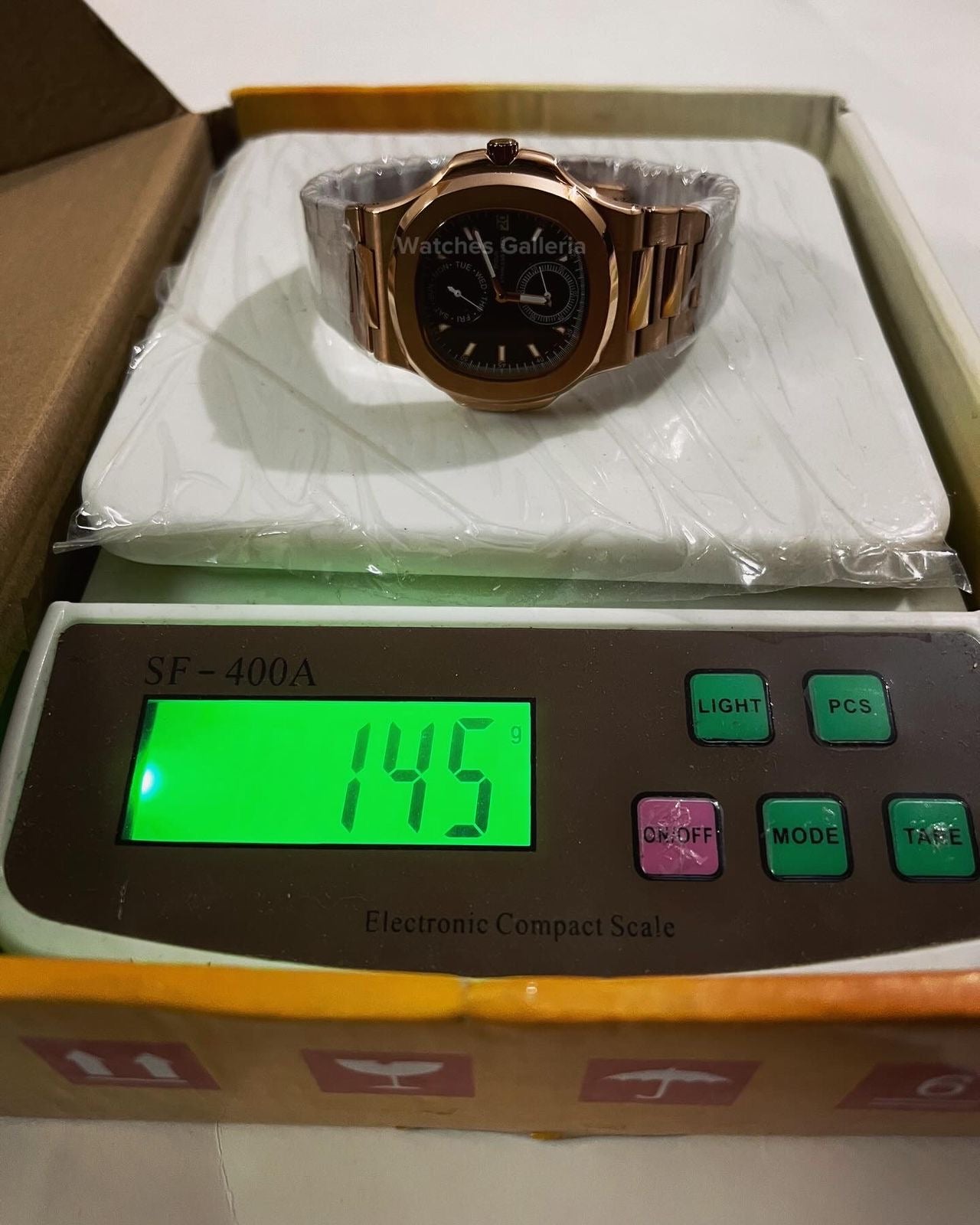 Didun Nautilus Date Day Quartz (Rose Gold w/ Black) PD49 Watches Galleria