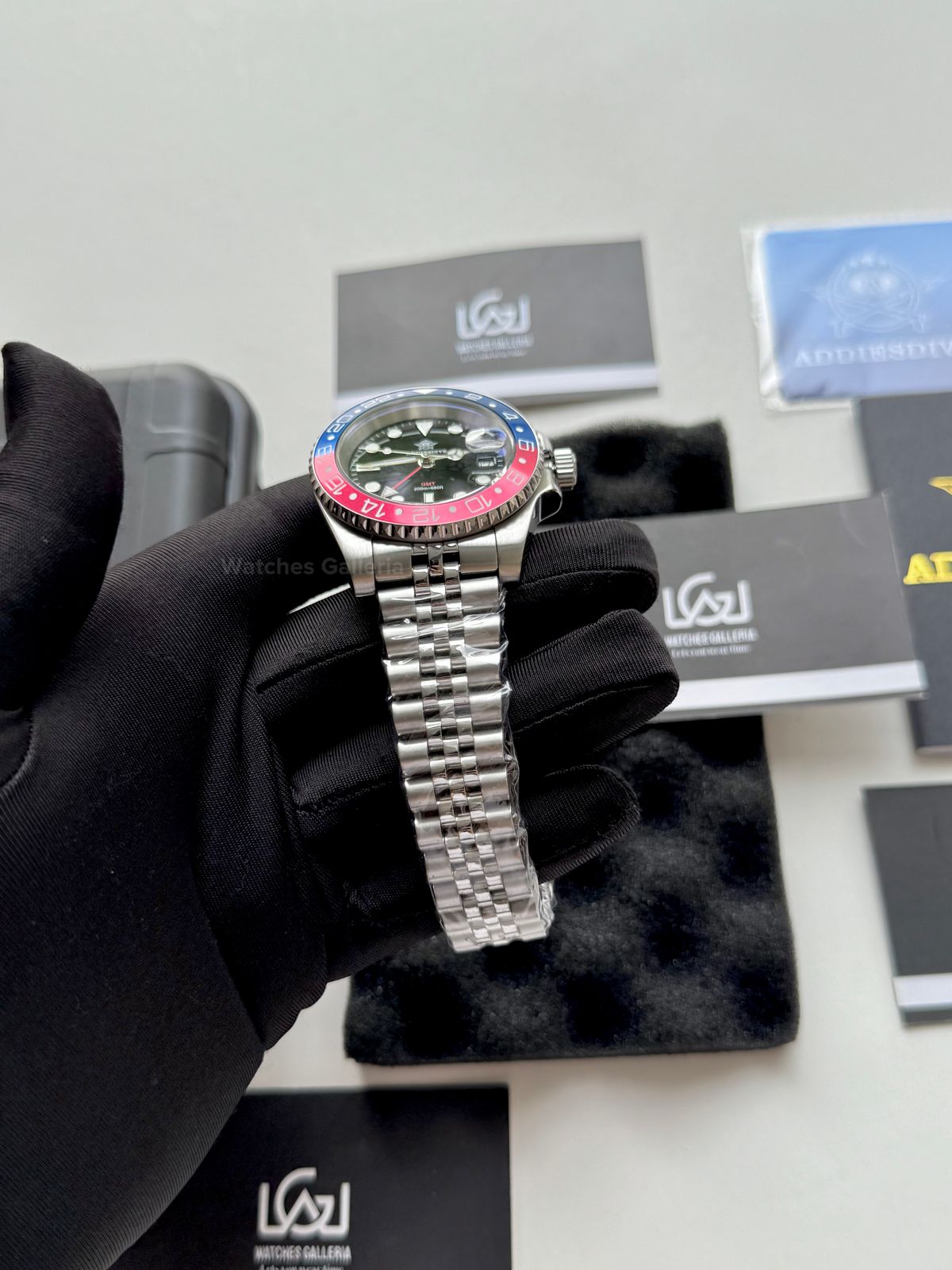 Addiesdive GMT Master Quartz (Pepsi) AD2050 Watches Galleria Š Copyrights All Right Reserved