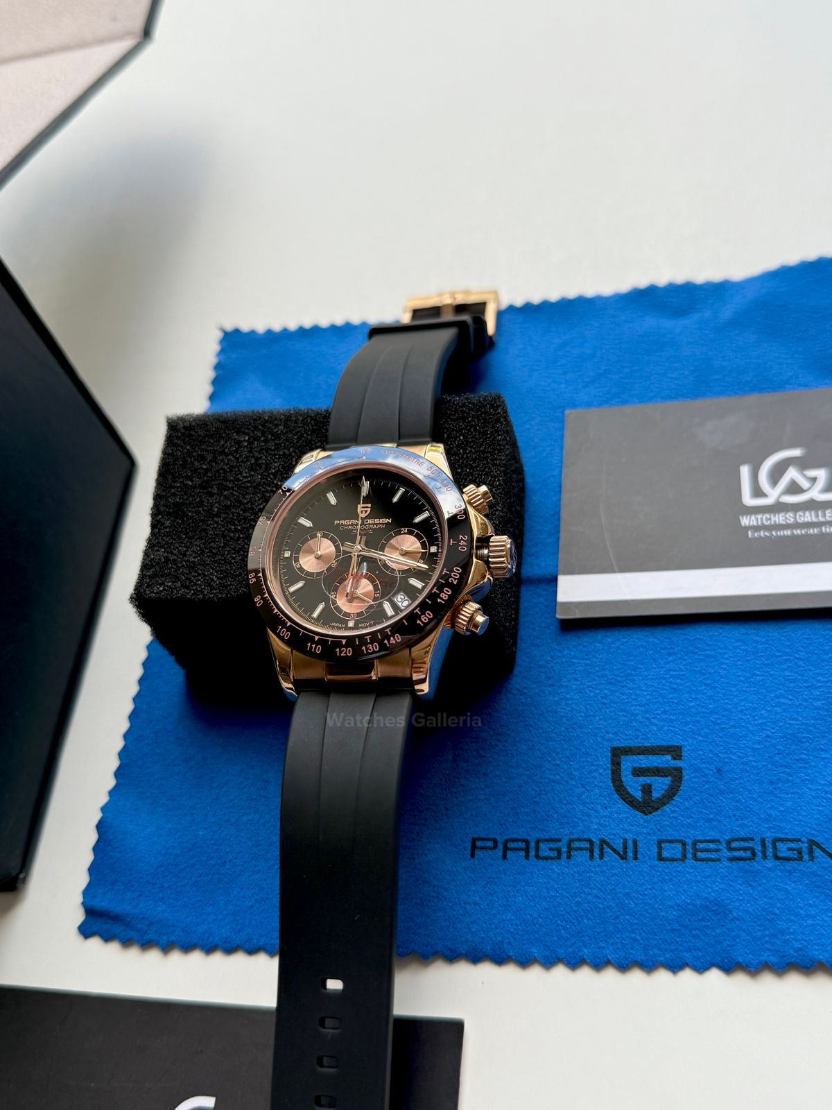 Pagani Design Daytona Quartz (Rose Gold Black) PD1664