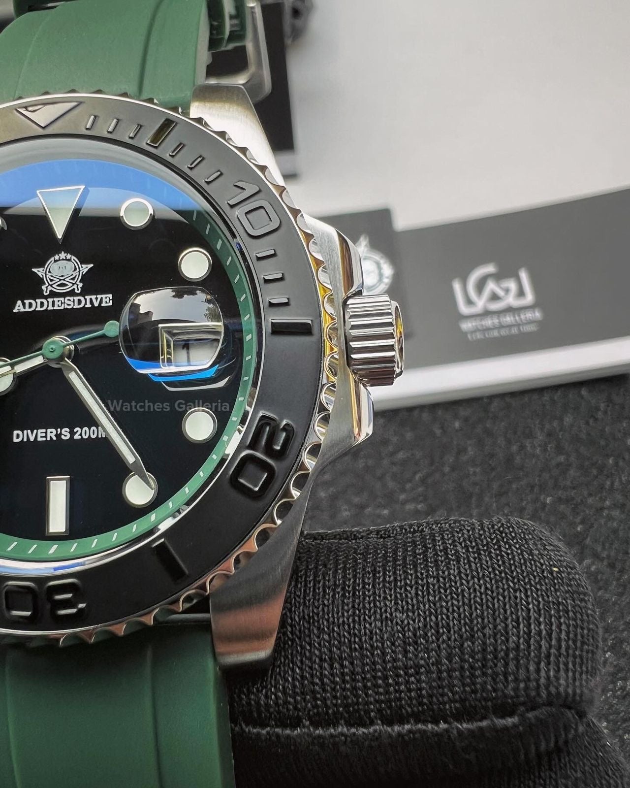 Addiesdive Yachtmaster Quartz (Green) AD2040 Watches Galleria