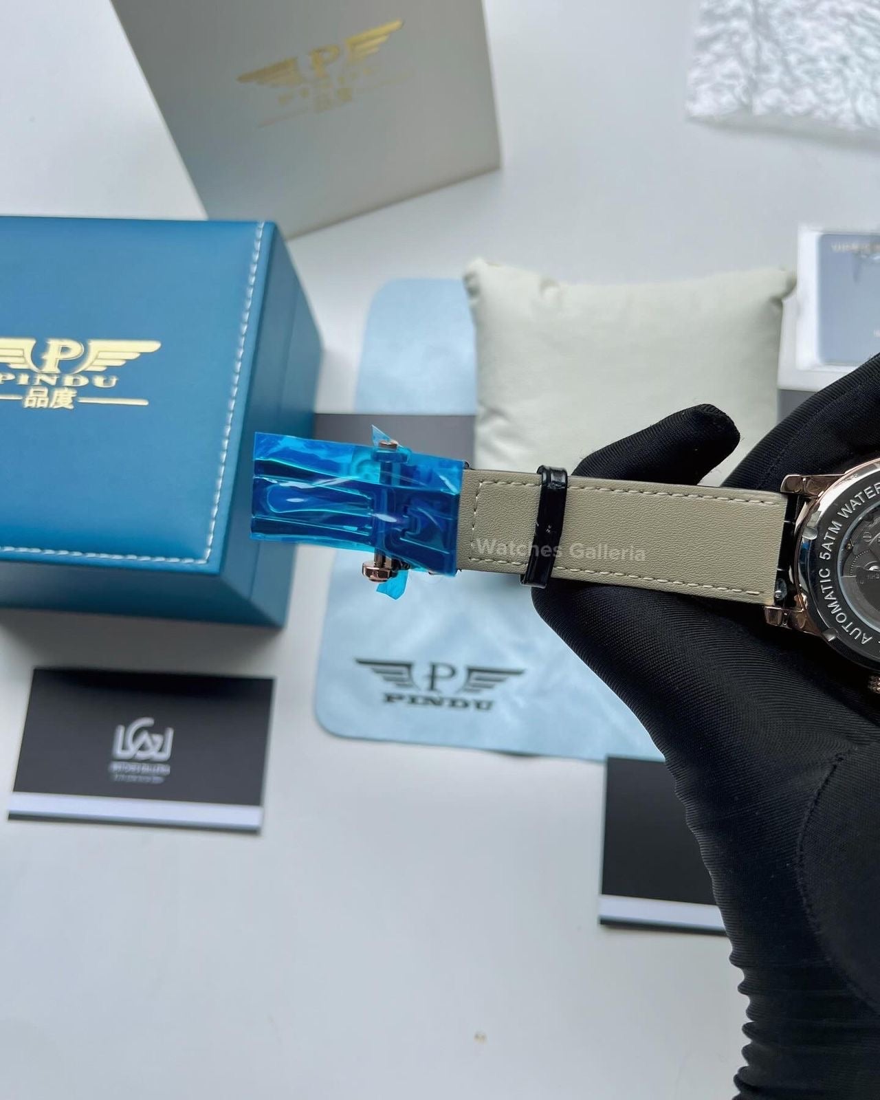 Pindu Design Casino Roulette Watch (Baguette Cut Diamonds Dial) P6617 Watches Galleria