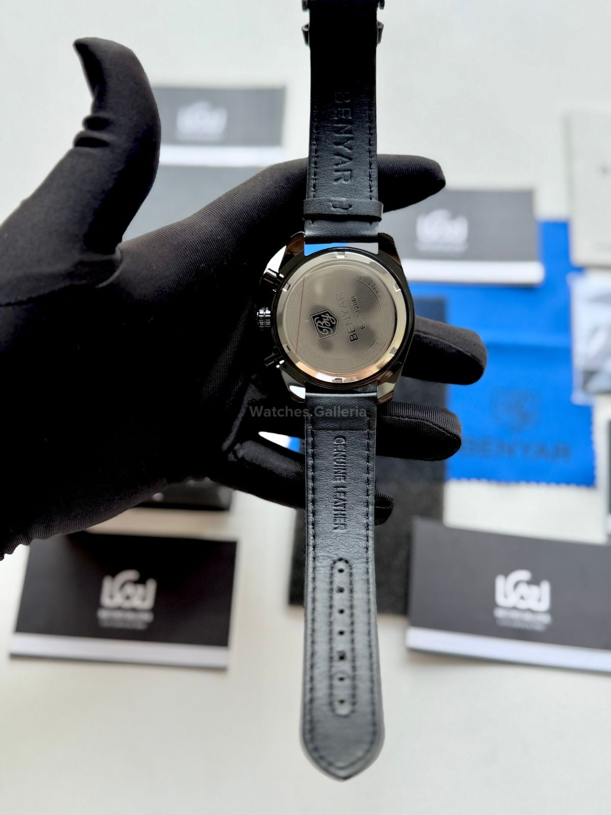 Benyar Dark Side of the Moon Apollo 8 Quartz (Black/Yellow) BY5120 Watches Galleria