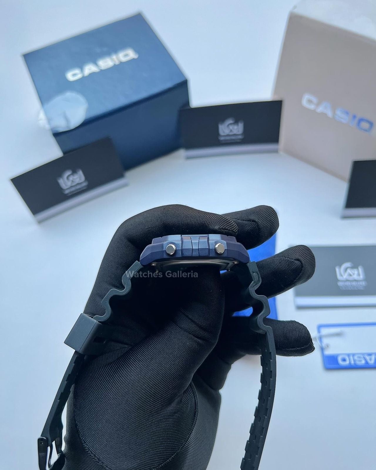 Casio Sports Digital Watch (Black Blue Limited Edition) W218H Watches Galleria