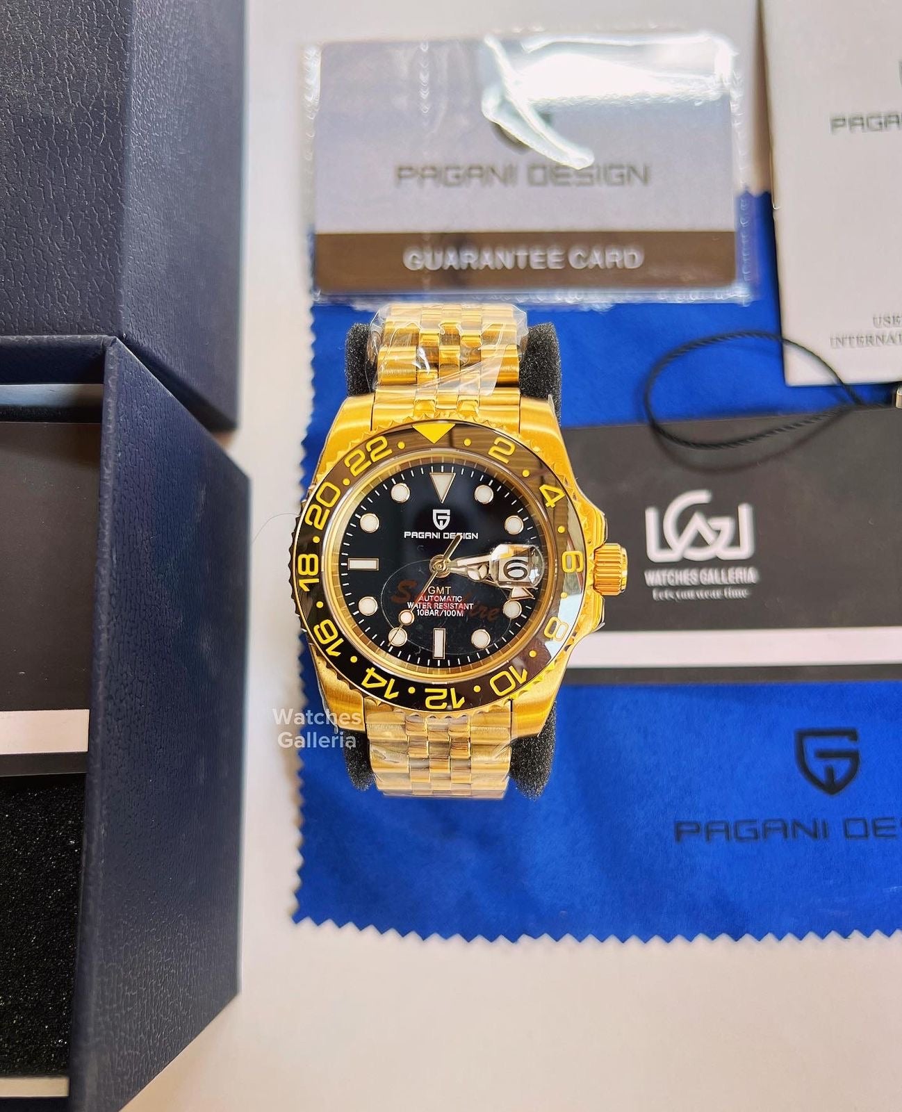 Pagani Design GMT Master V5 (Gold Black) PD1662