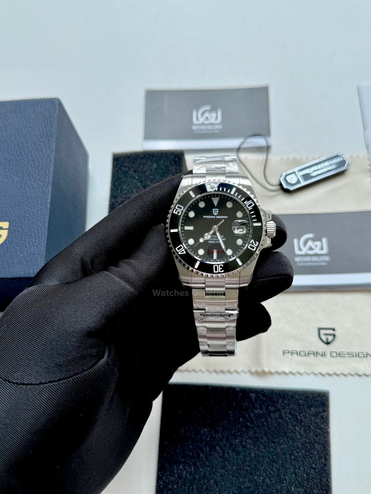 Pagani Design Submariner 43mm Automatic (Black Dial) PD1639 Watches Galleria