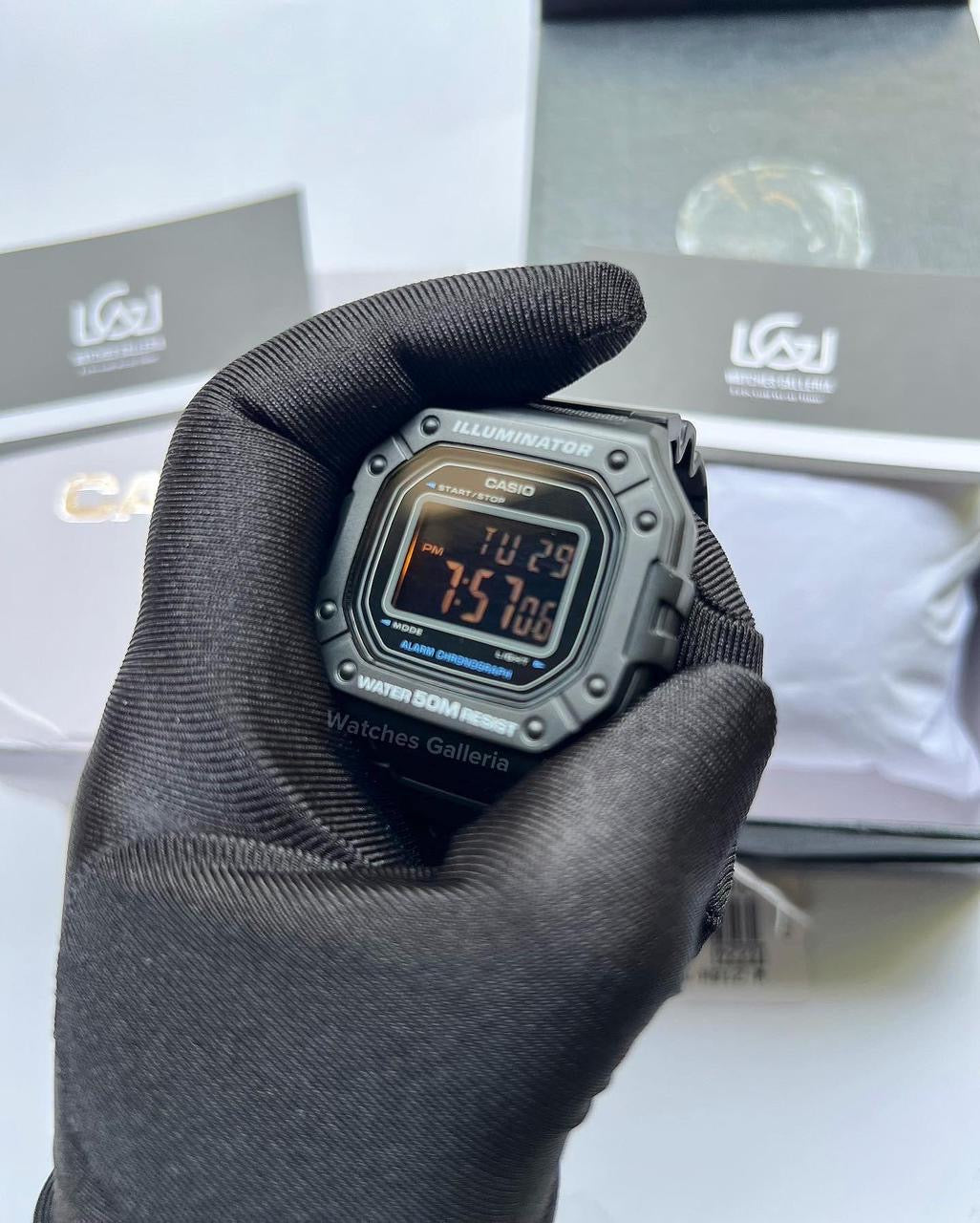 Casio Digital Watch (Black) W218H