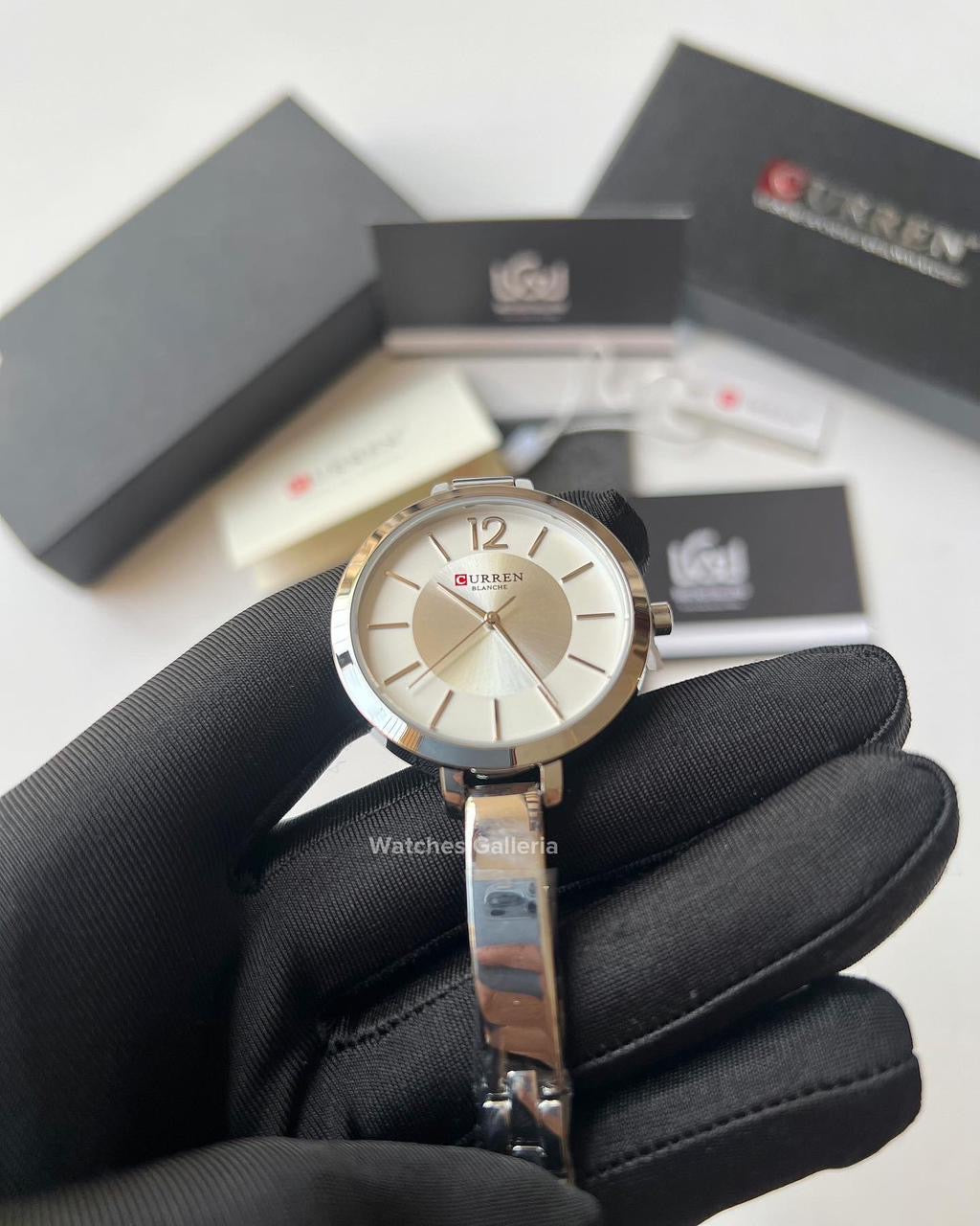 Curren Ladies Quartz Watch (Silver) C9012