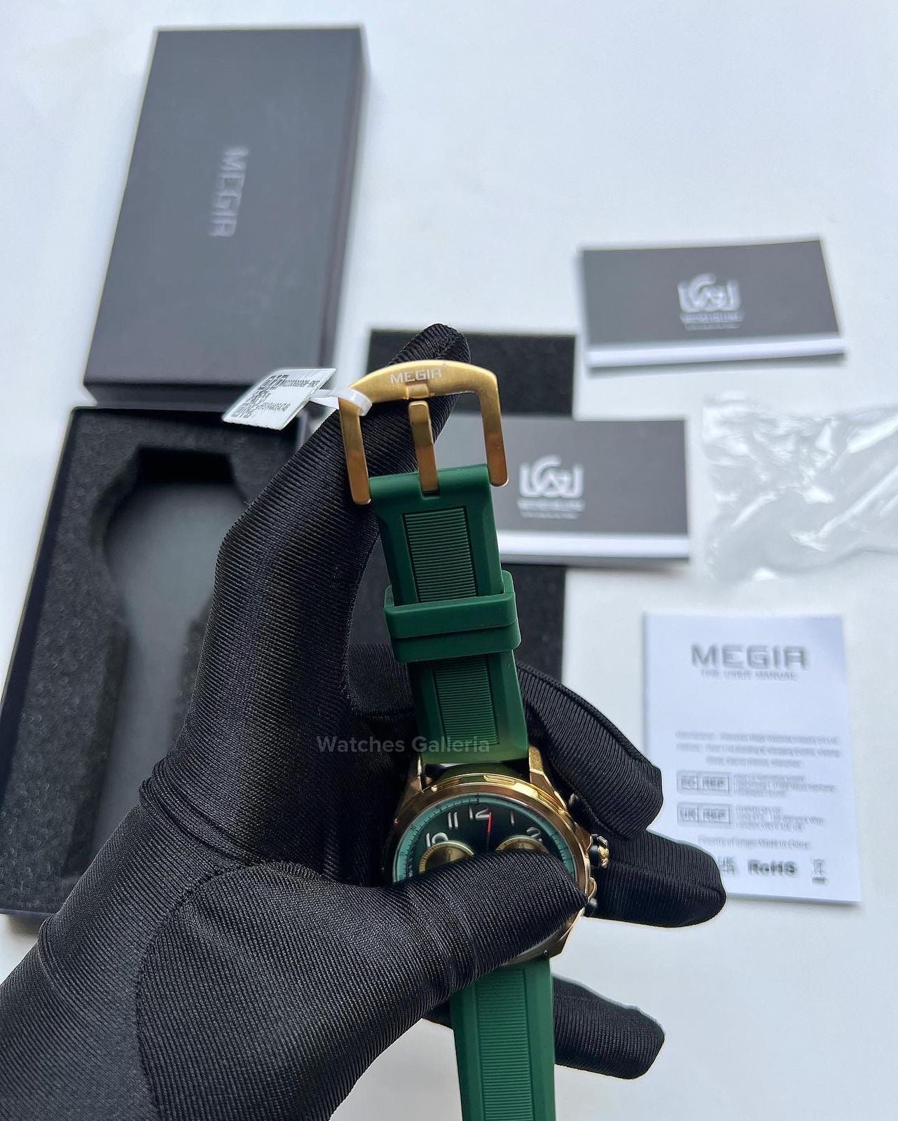 Megir Panda Chronograph Quartz (Green) MN2230
