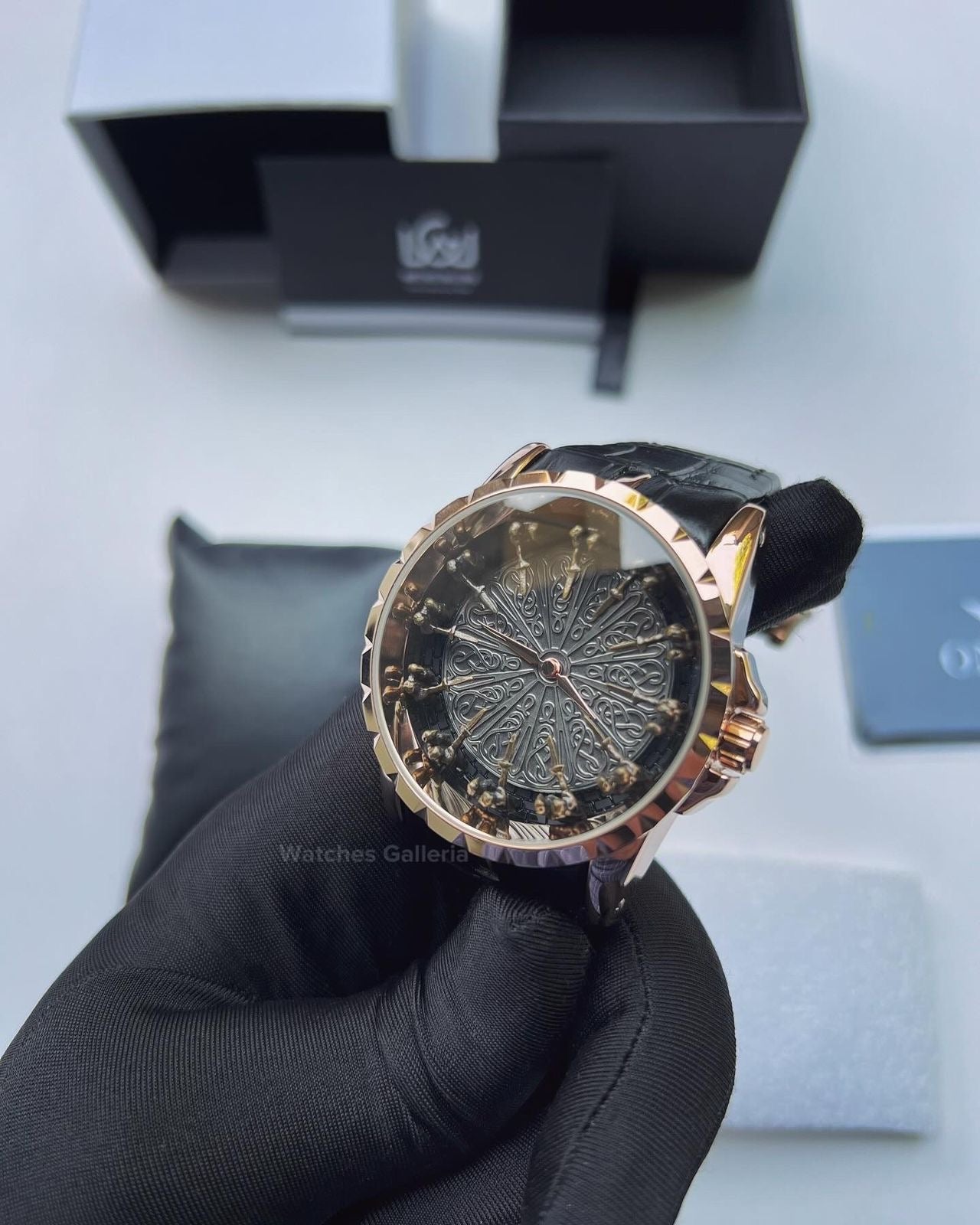 Onola Round Table Watch Quartz (Rose Gold) ONL12RT Watches Galleria