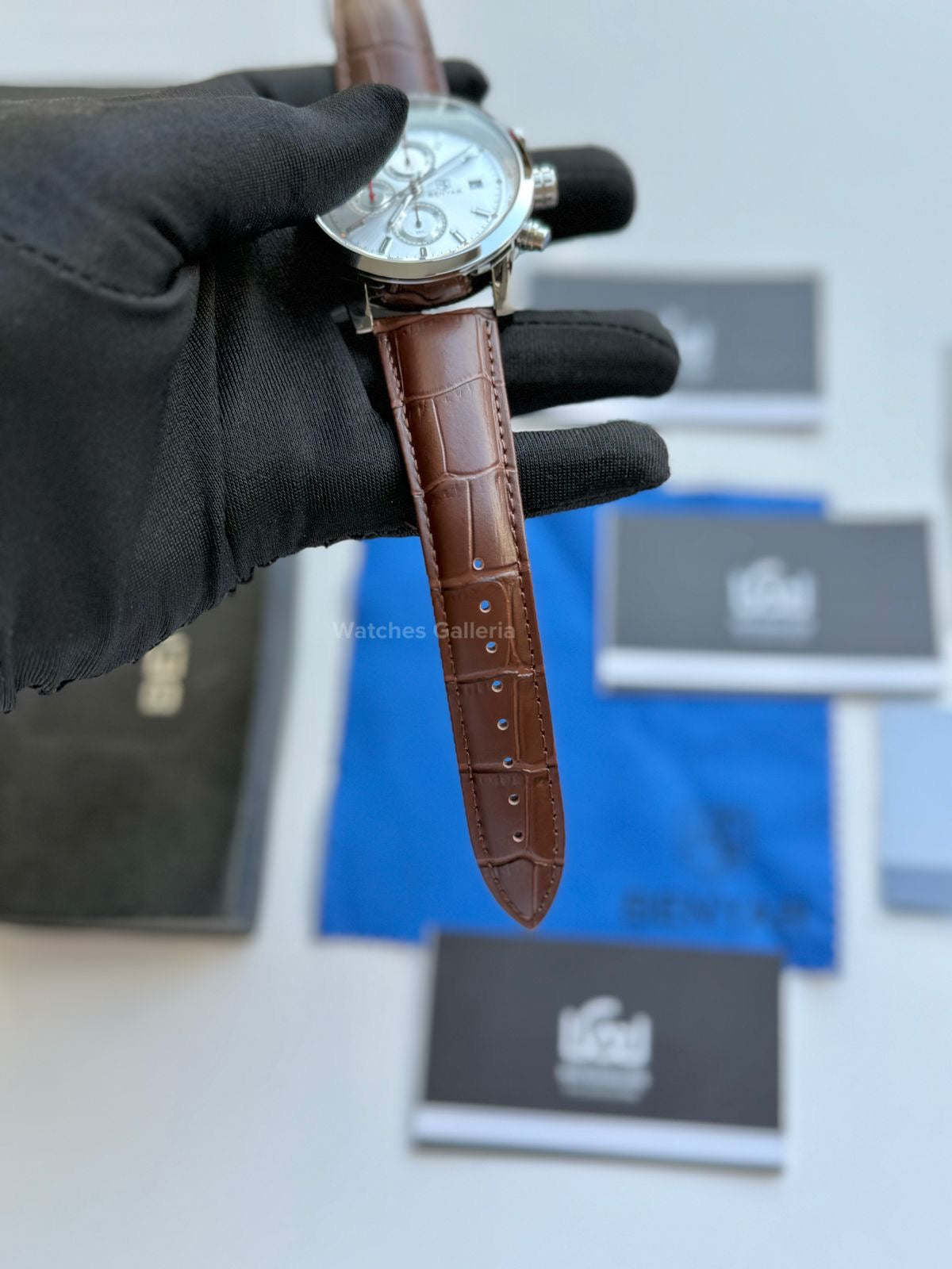 Benyar Classic Chronograph Quartz (Brown ~ Silver) BY5102 Watches Galleria