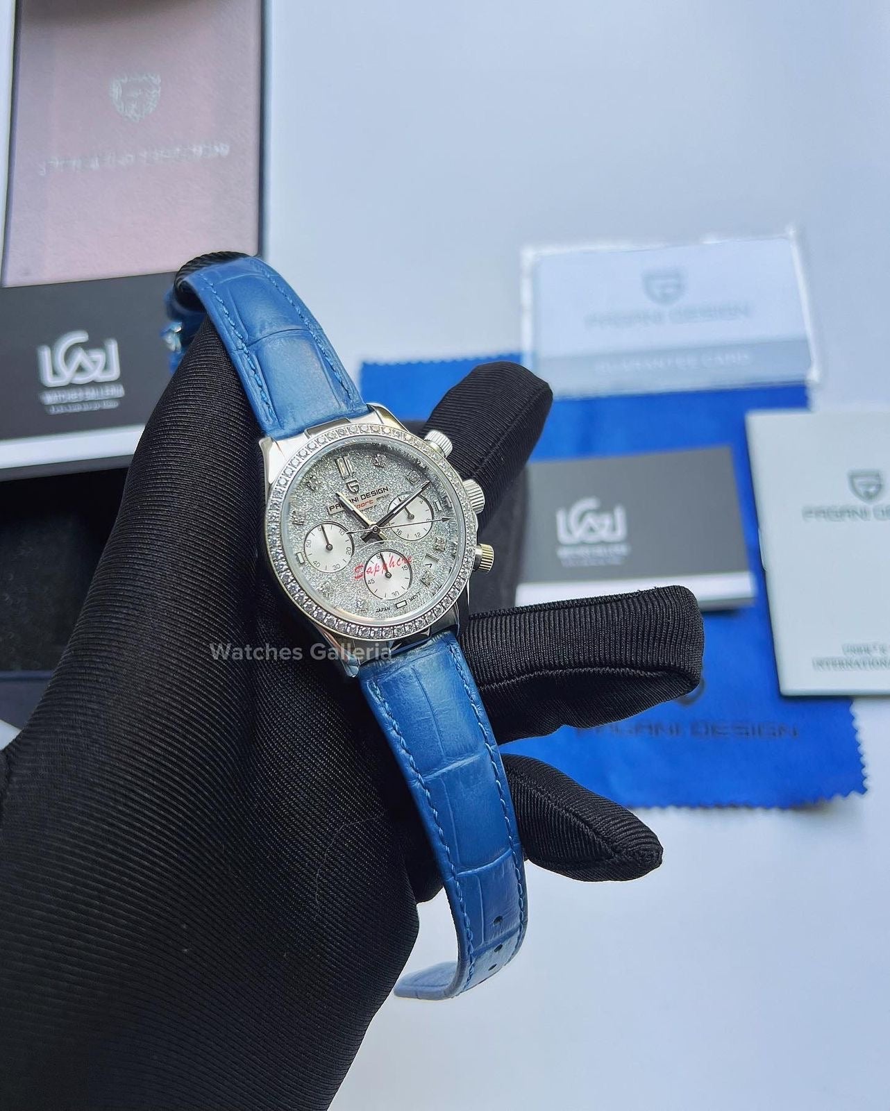 Pagani Design Daytona Stones Quartz Unisex (Blue) PD1730