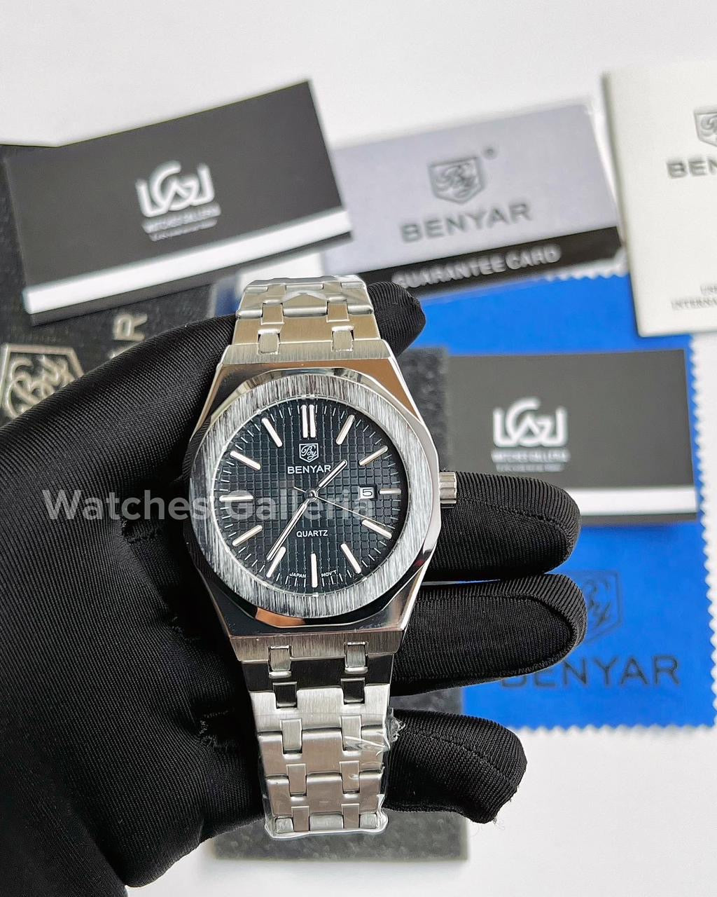 Benyar Royal Oak V1 Quartz (Black) BY5156