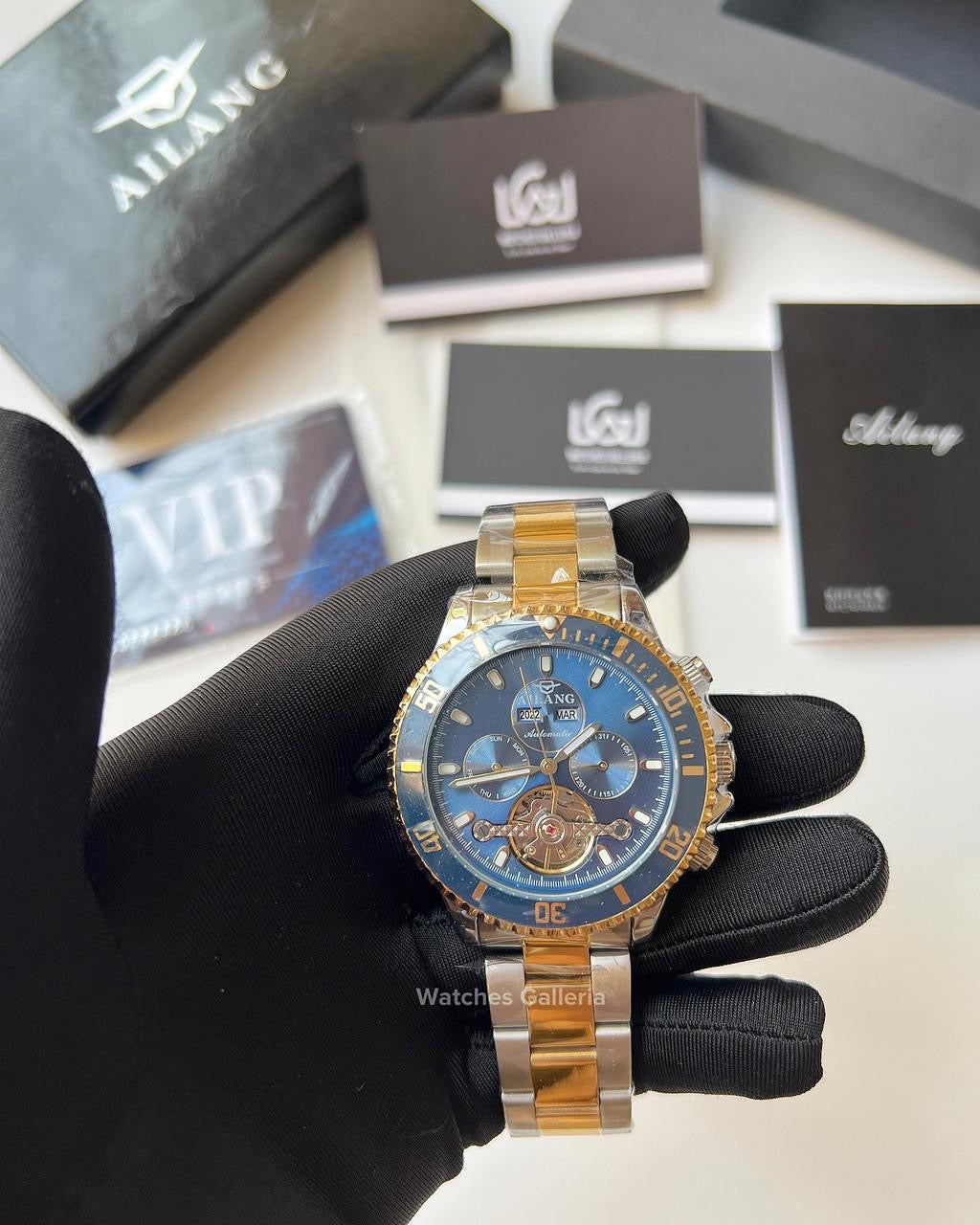 Ailang Flywheel Automatic (Blue/Gold) AL8202