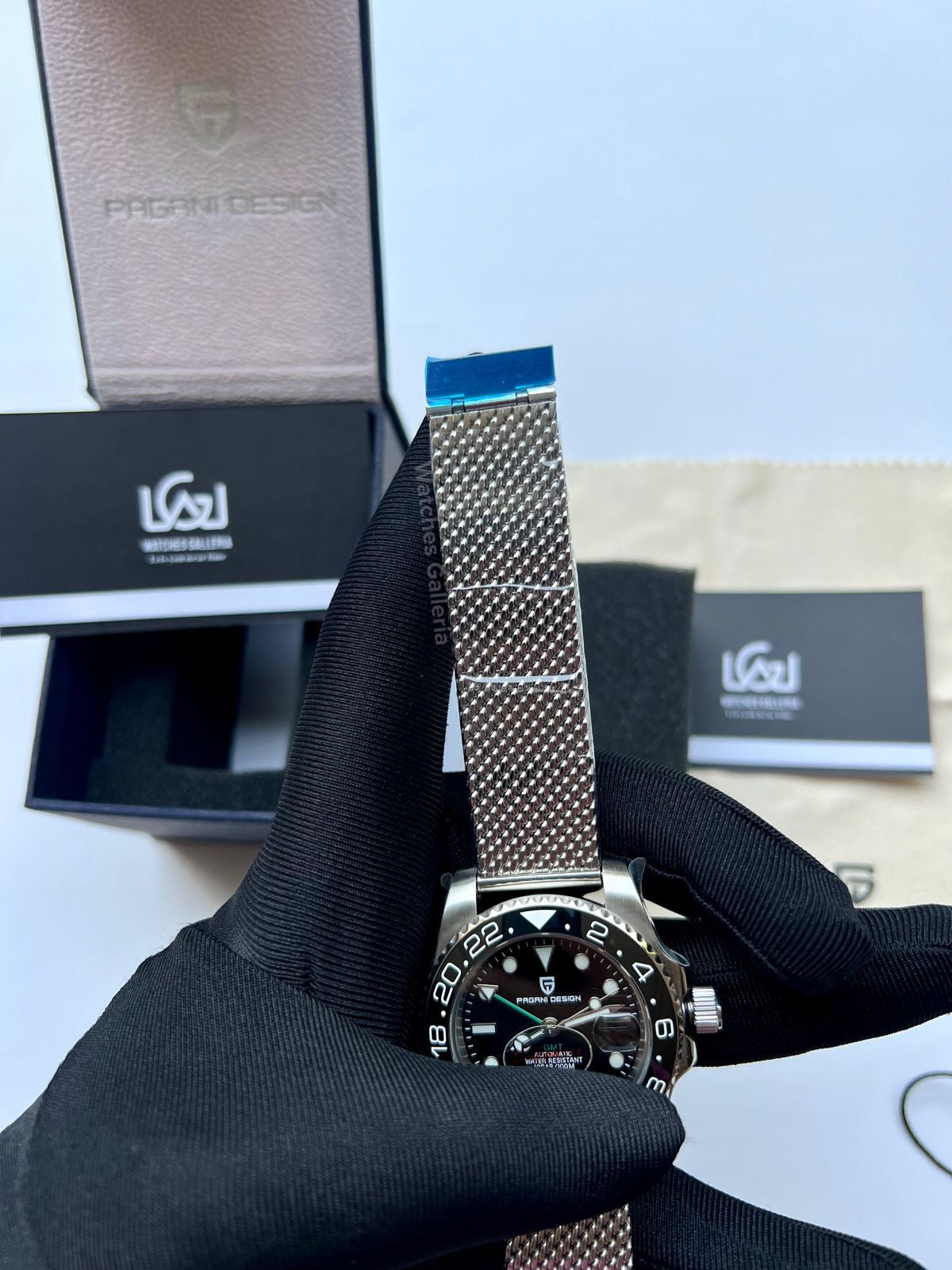 Pagani Design GMT Master I Automatic Watch (Exclusive Mesh Bracelet) PD1662 Watches Galleria