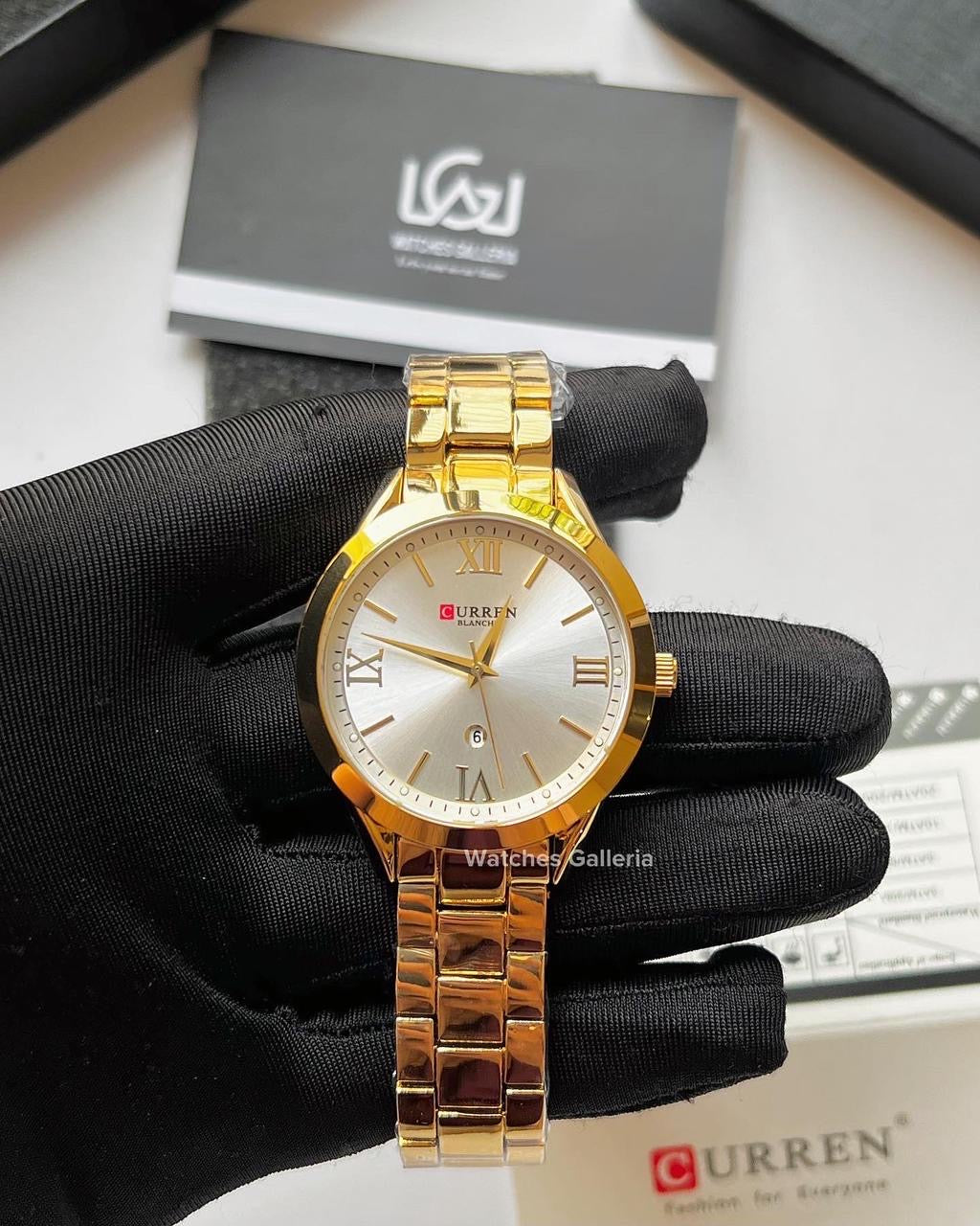 Curren Datejust Ladies Watch Quartz (Gold/White) C9007