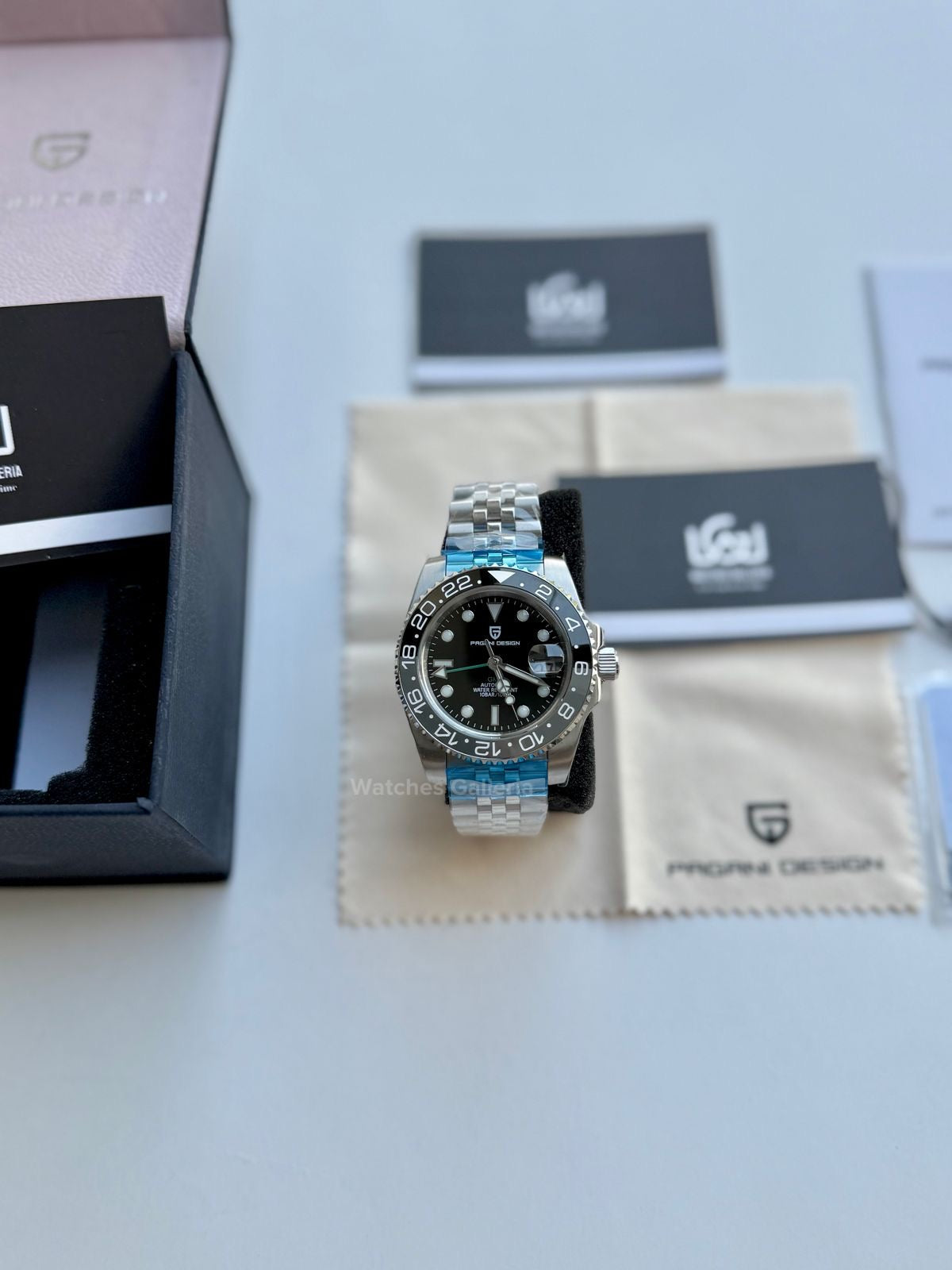 Pagani Design GMT Master II Bruce Wayne Automatic (Jubilee) PD1662 Watches Galleria