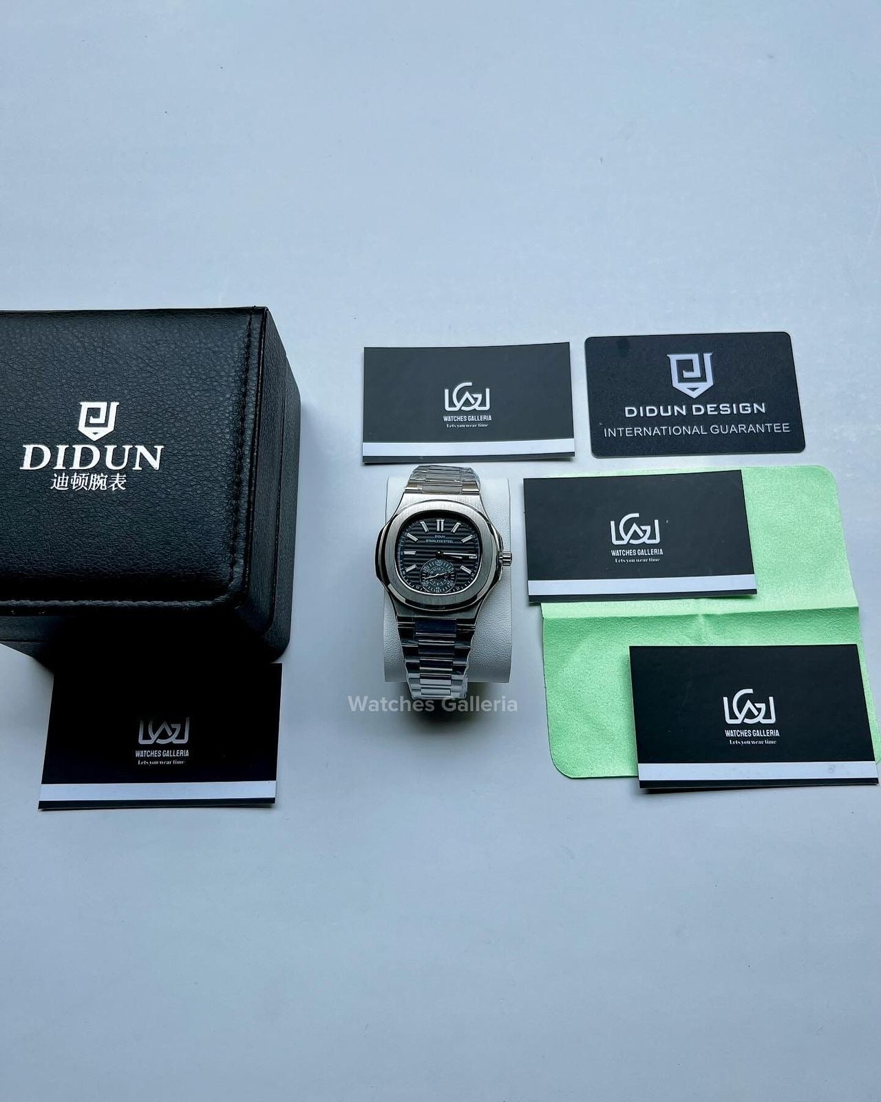 Didun Nautilus Sub Dial Quartz (Black) PD49 Watches Galleria