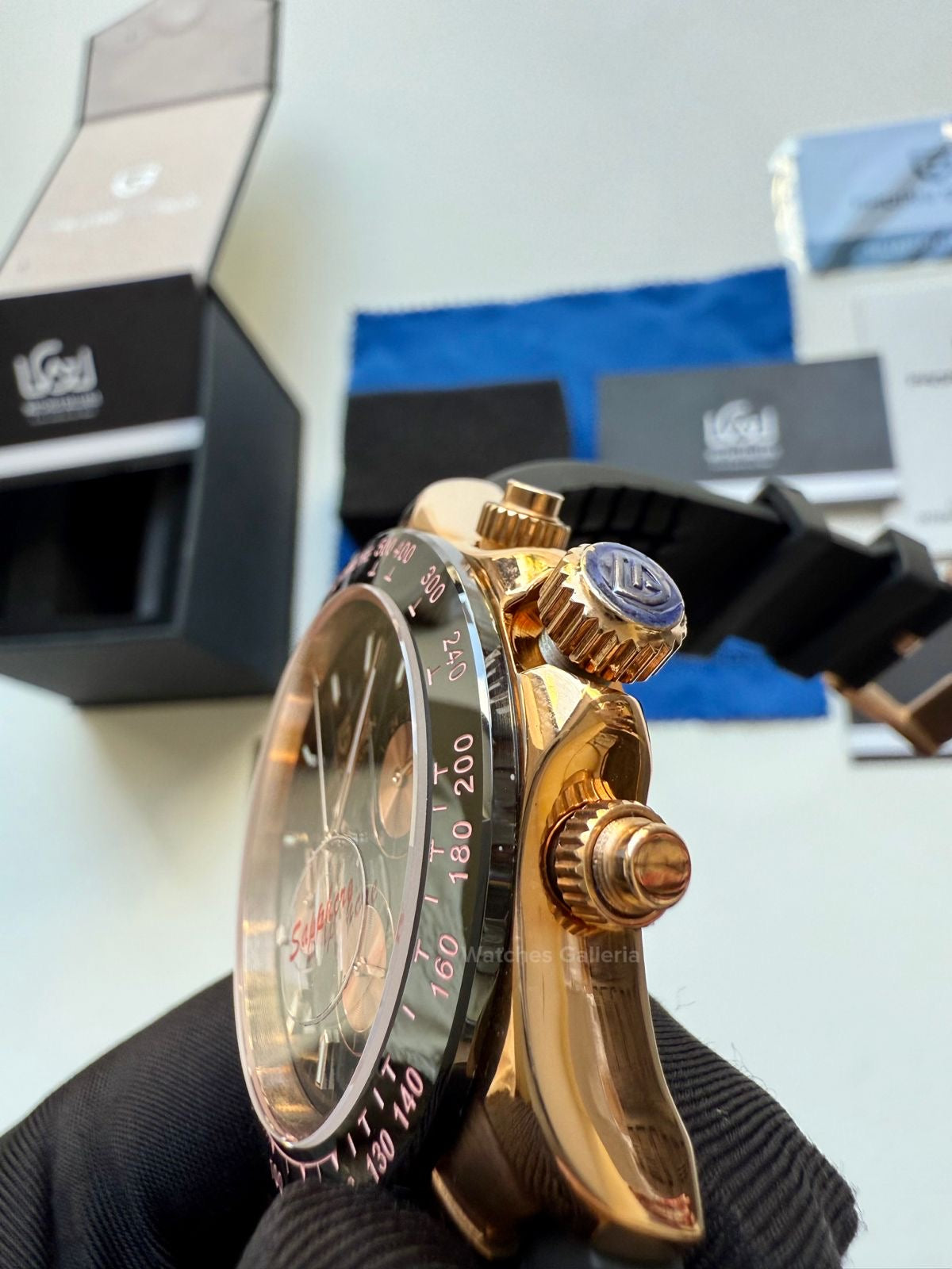 Pagani Design Daytona Quartz (Rose Gold Black) PD1664