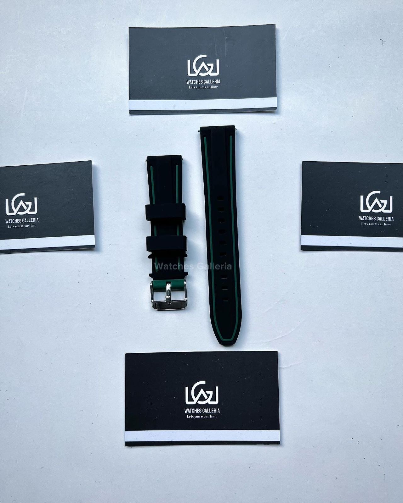 Silicon Straps Black/Green