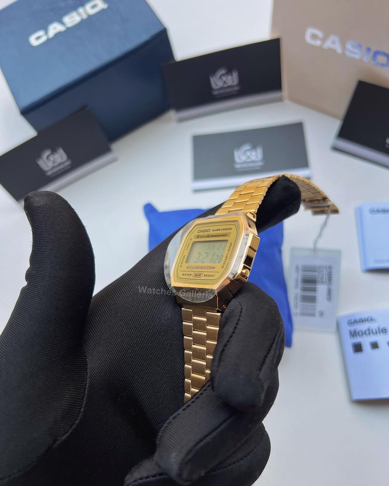 Casio Vintage Digital (Gold) A168WG Watches Galleria
