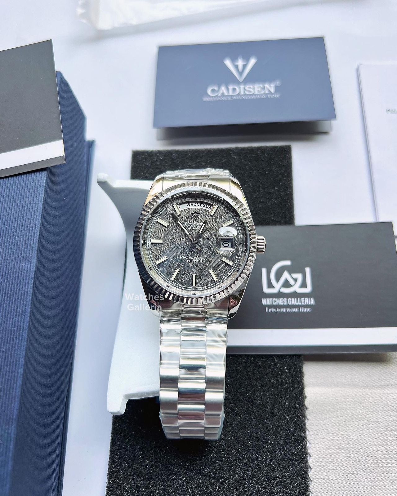 Cadisen Date Day Automatic (Grey Meteorite) C8214