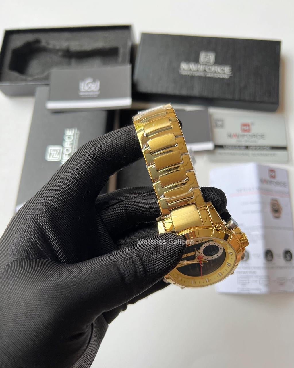 Naviforce Dual Display Quartz Watch (Gold) NF9163