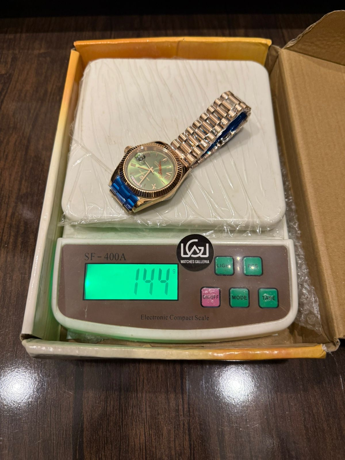 Pagani Design Date Day 40mm Automatic (Rose Gold w/ Green) PD1783 Watches Galleria