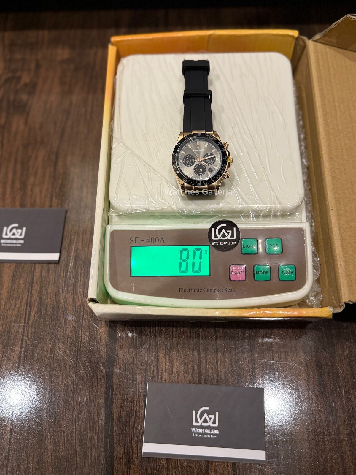 Foxbox Daytona Digital (Black Rose Gold) FB0055 Watches Galleria