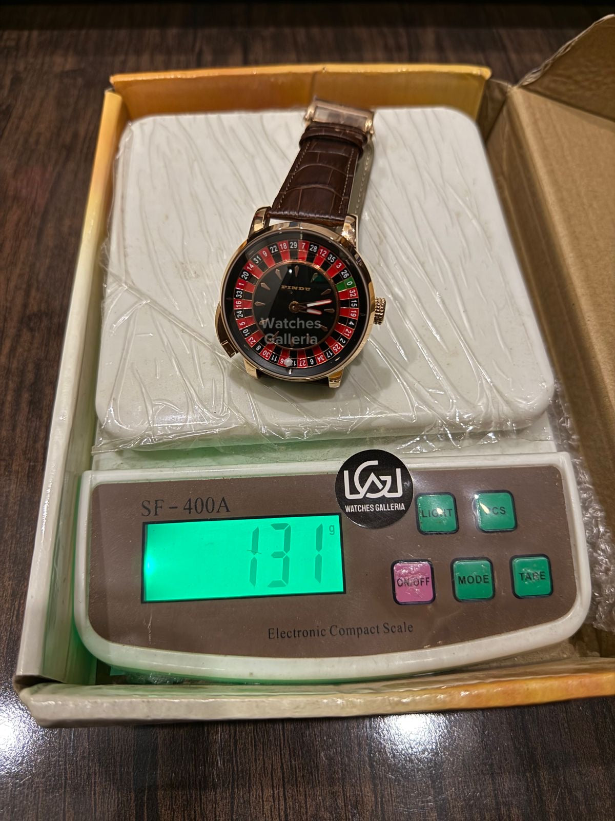 Pindu Design Casino Tourbillon Roulette Button Automatic (Brown) P6628 Watches Galleria