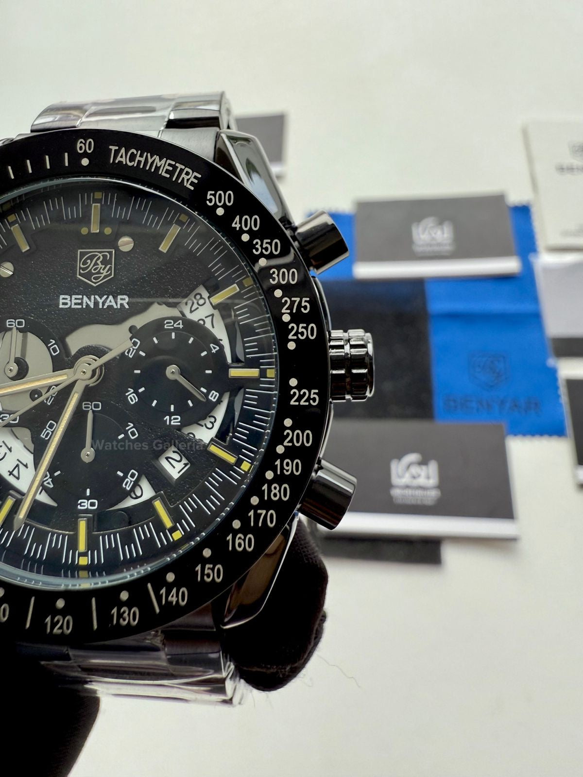Benyar Dark Side of the Moon Apollo 8 (Black/Yellow) BY5120 Watches Galleria © Copyrights All Right Reserved