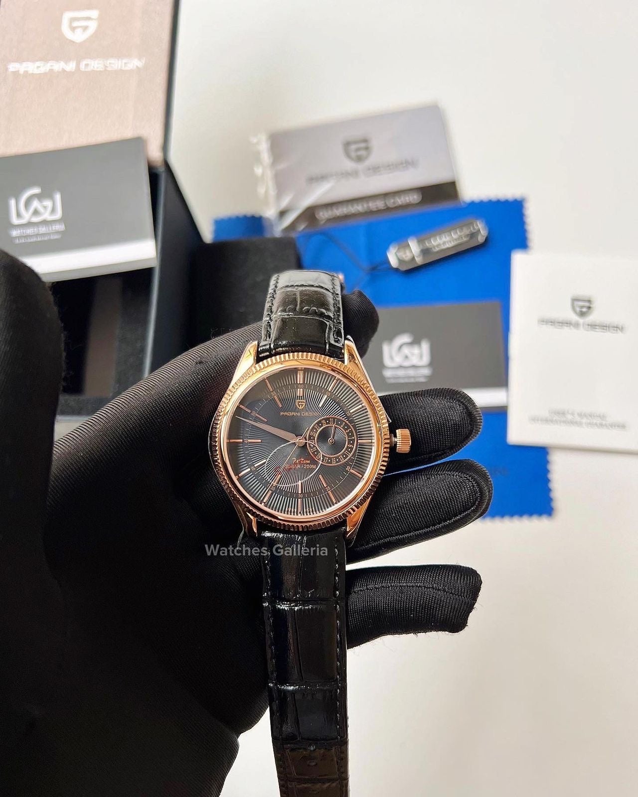 Pagani Design Classic Dress Watch (Black/Gold) PD1689