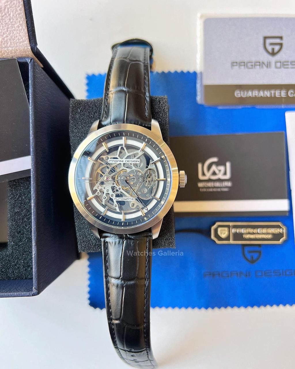 Pagani Design Skeleton Automatic (Black/Silver) PD1638