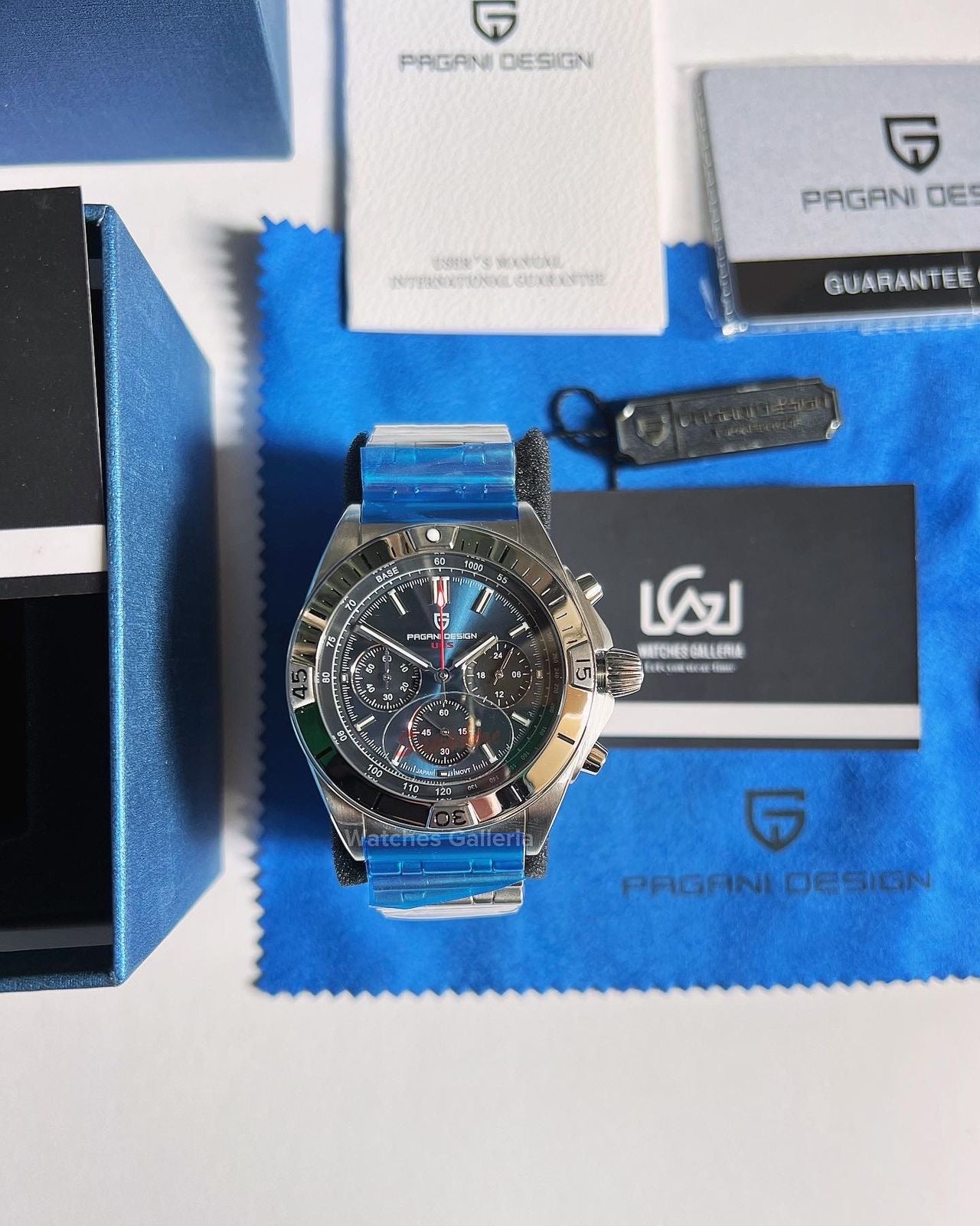 Pagani Design Chronomat W/ Rouleaux Bracelet (Blue) (Discontinued) PD1705