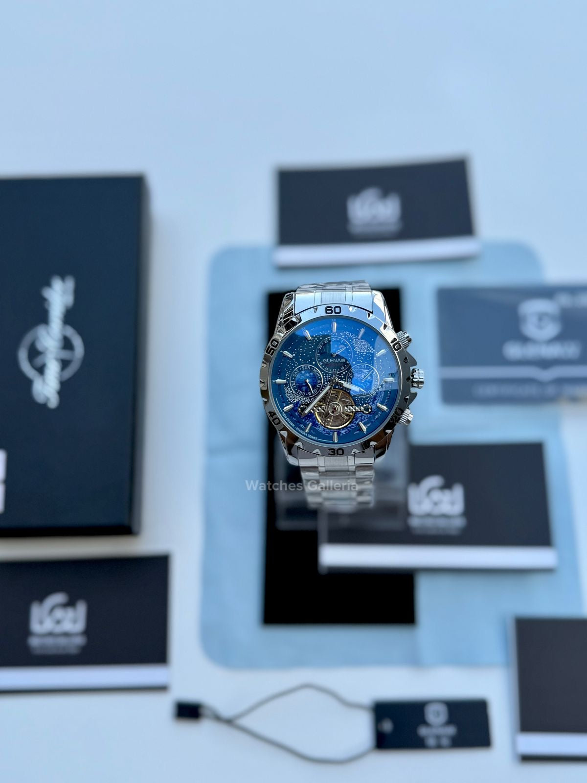 Glenaw Moonphase Automatic (Blue) GL8919 Watches Galleria