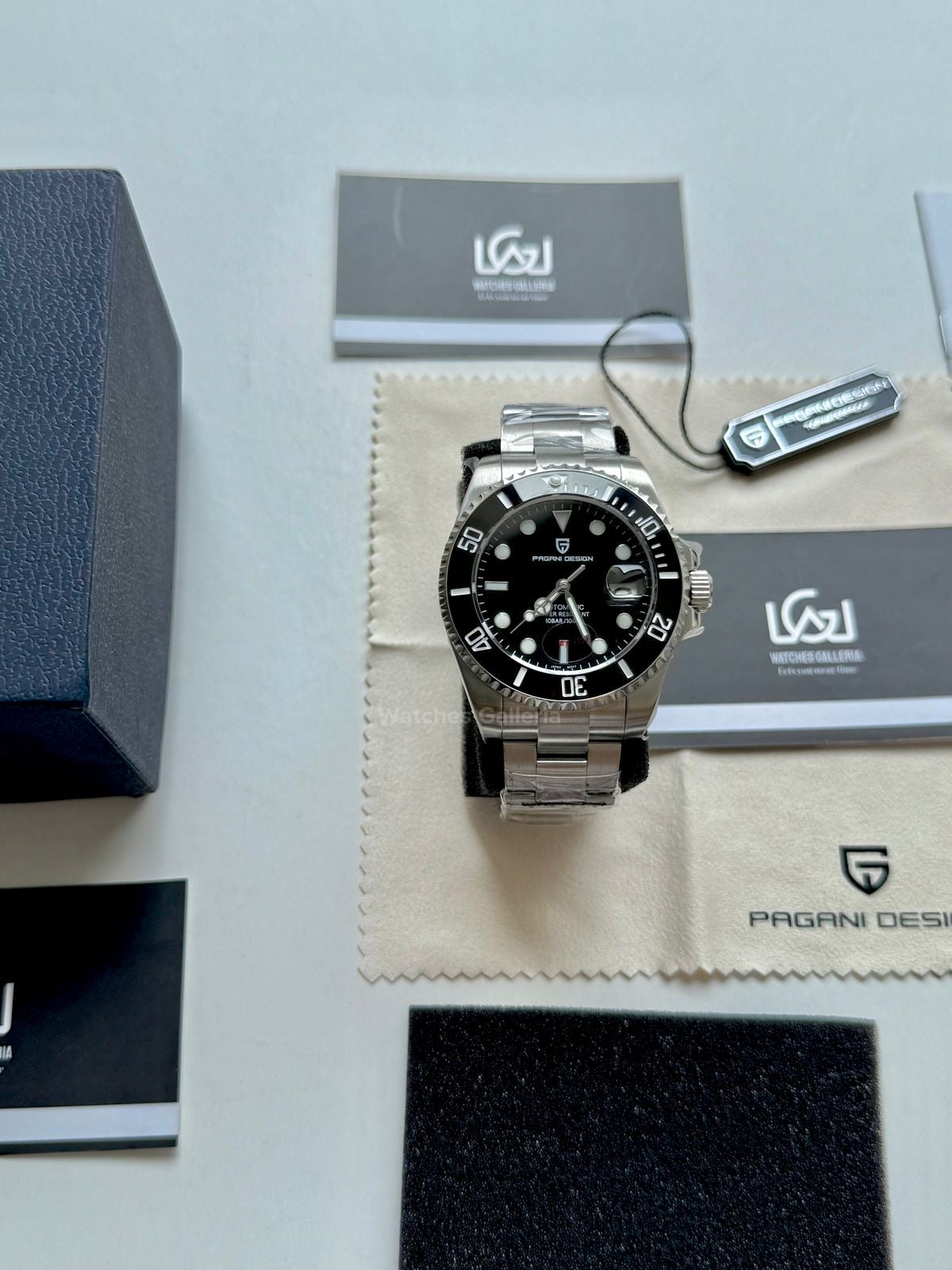 Pagani Design Submariner 43mm Automatic (Black Dial) PD1639 Watches Galleria