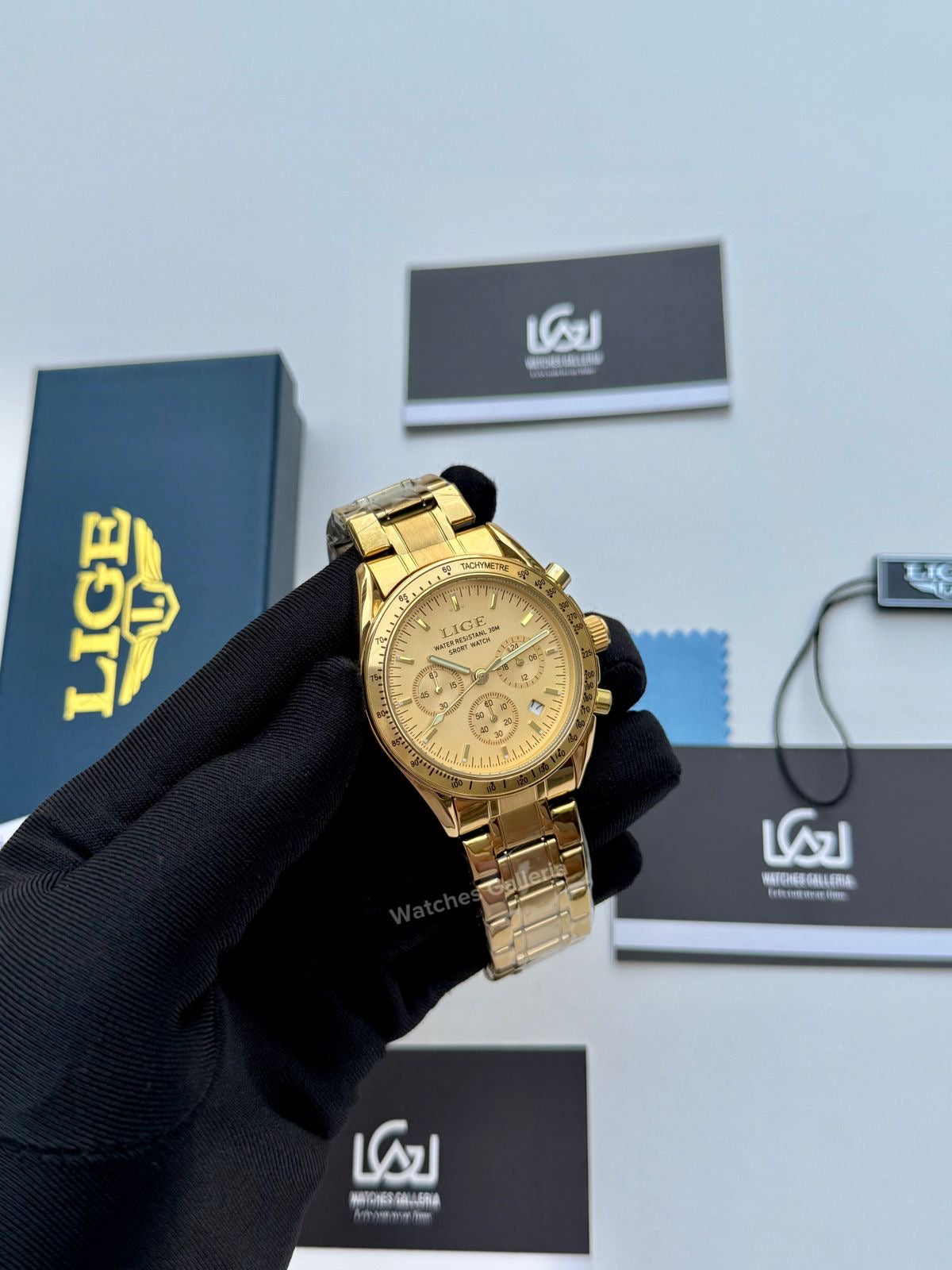Lige Speedmaster (Gold) lige89137 Watches Galleria