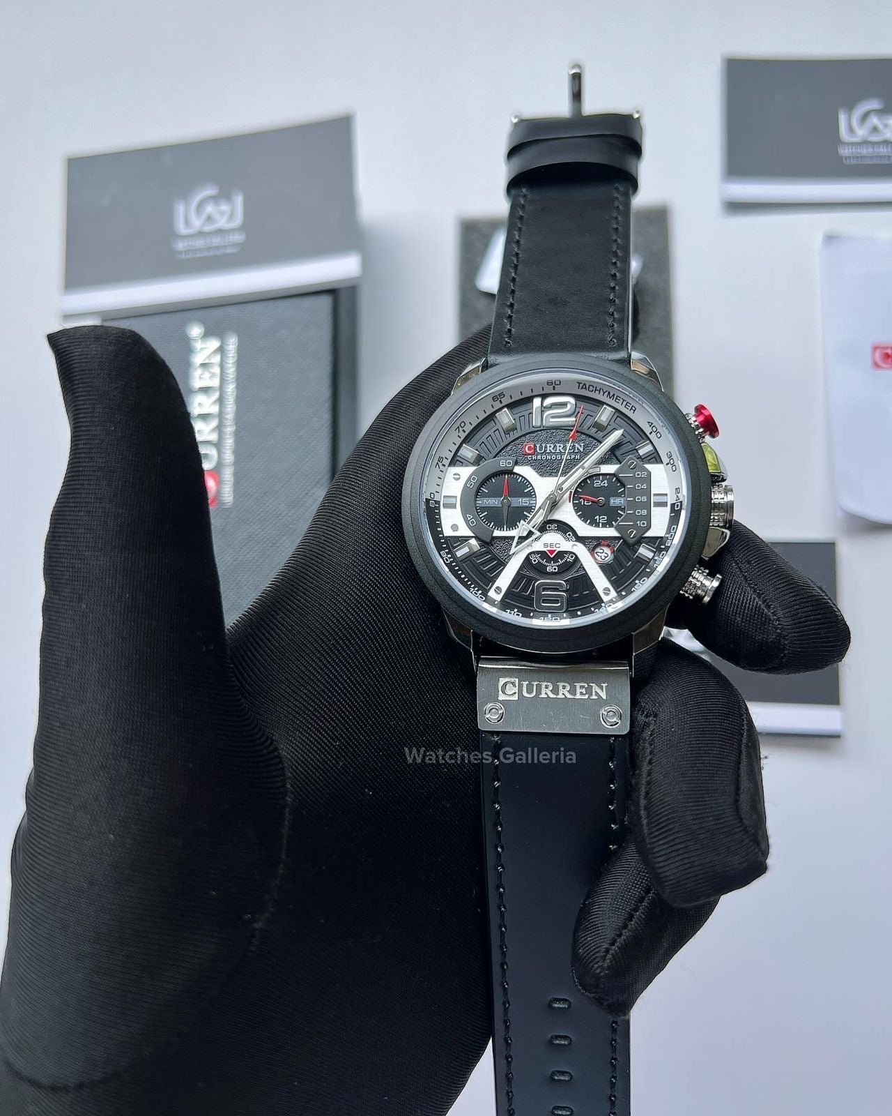 Curren Chronograph (Black) C8329 Watches Galleria