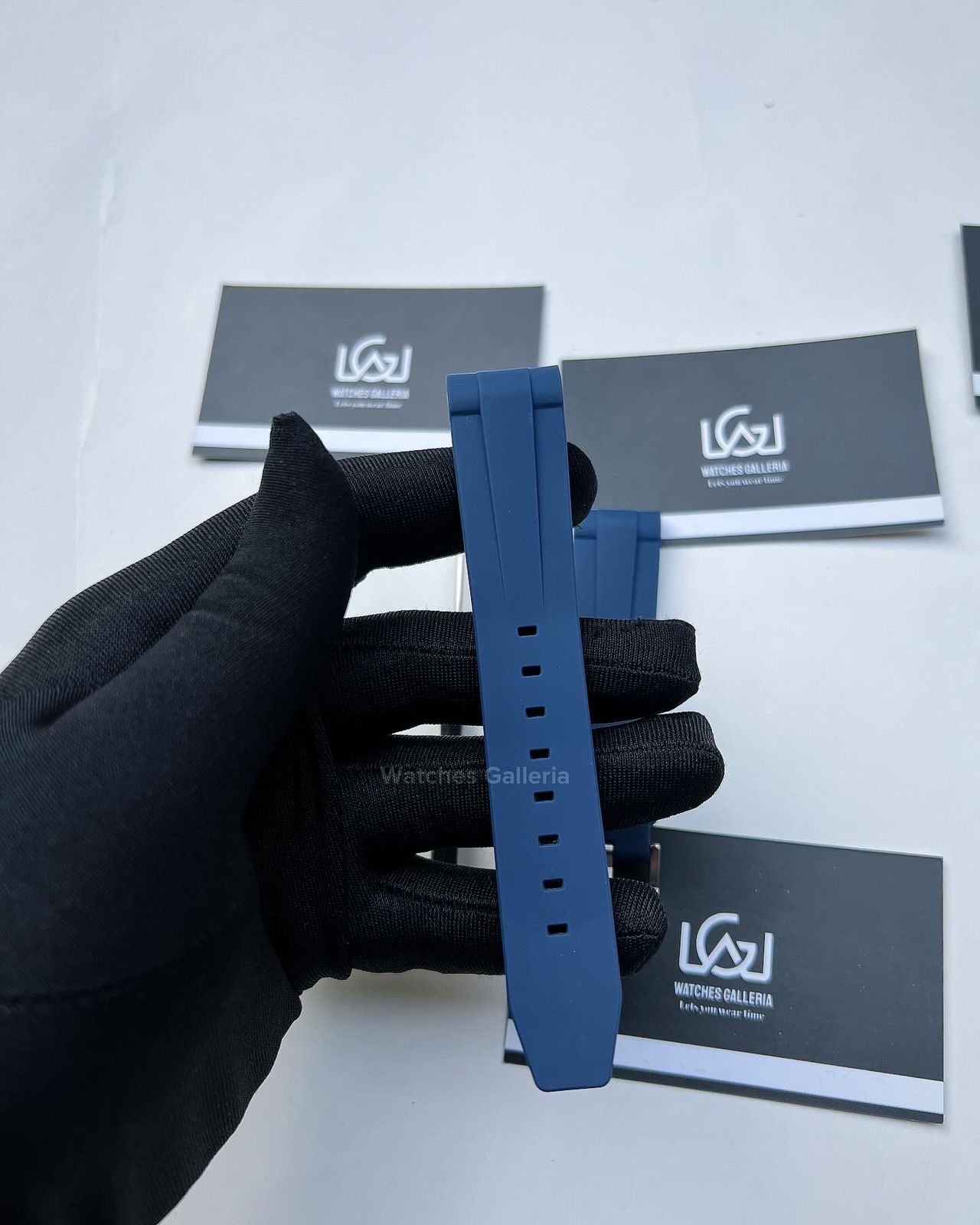 Silicon Straps (Navy Blue w/ Silver Buckle)
