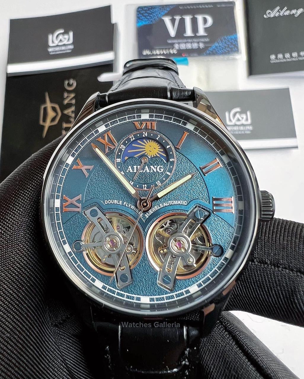 Ailang Double Flywheel Automatic (Black/Blue) AL8822