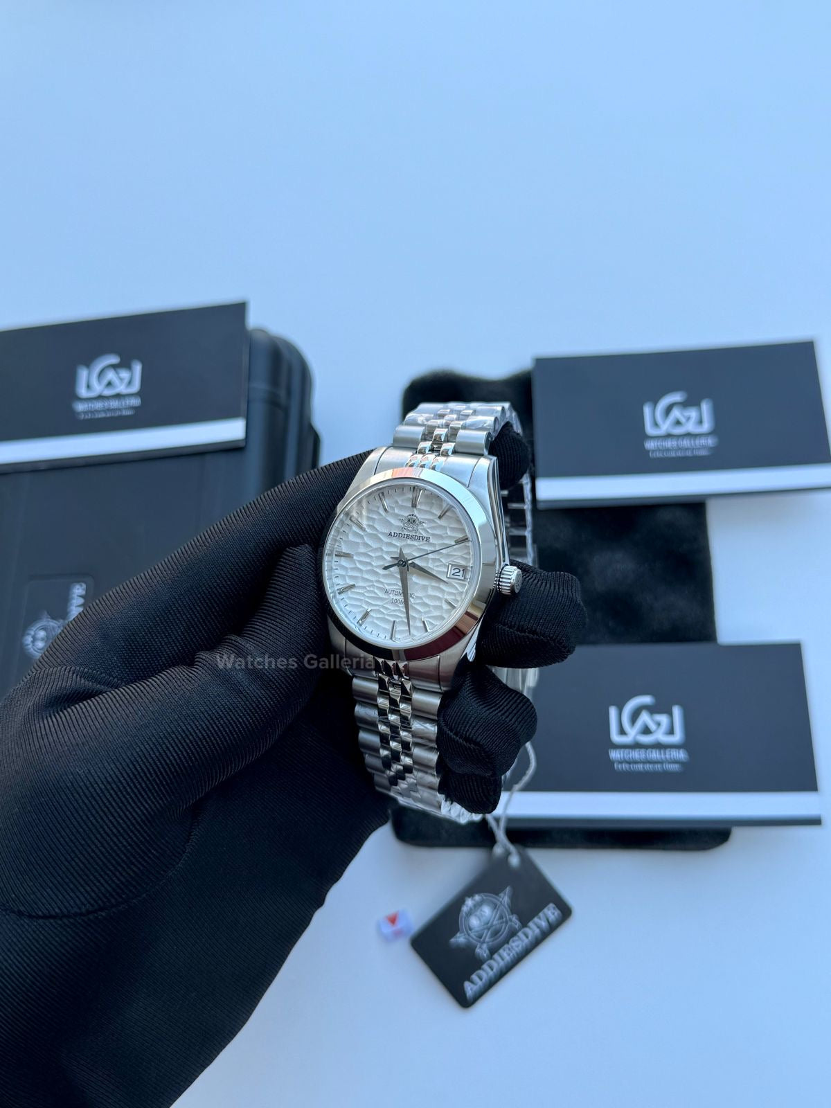 Addiesdive Omiwatari (White) Japan Automatic Movement AD2118 Watches Galleria