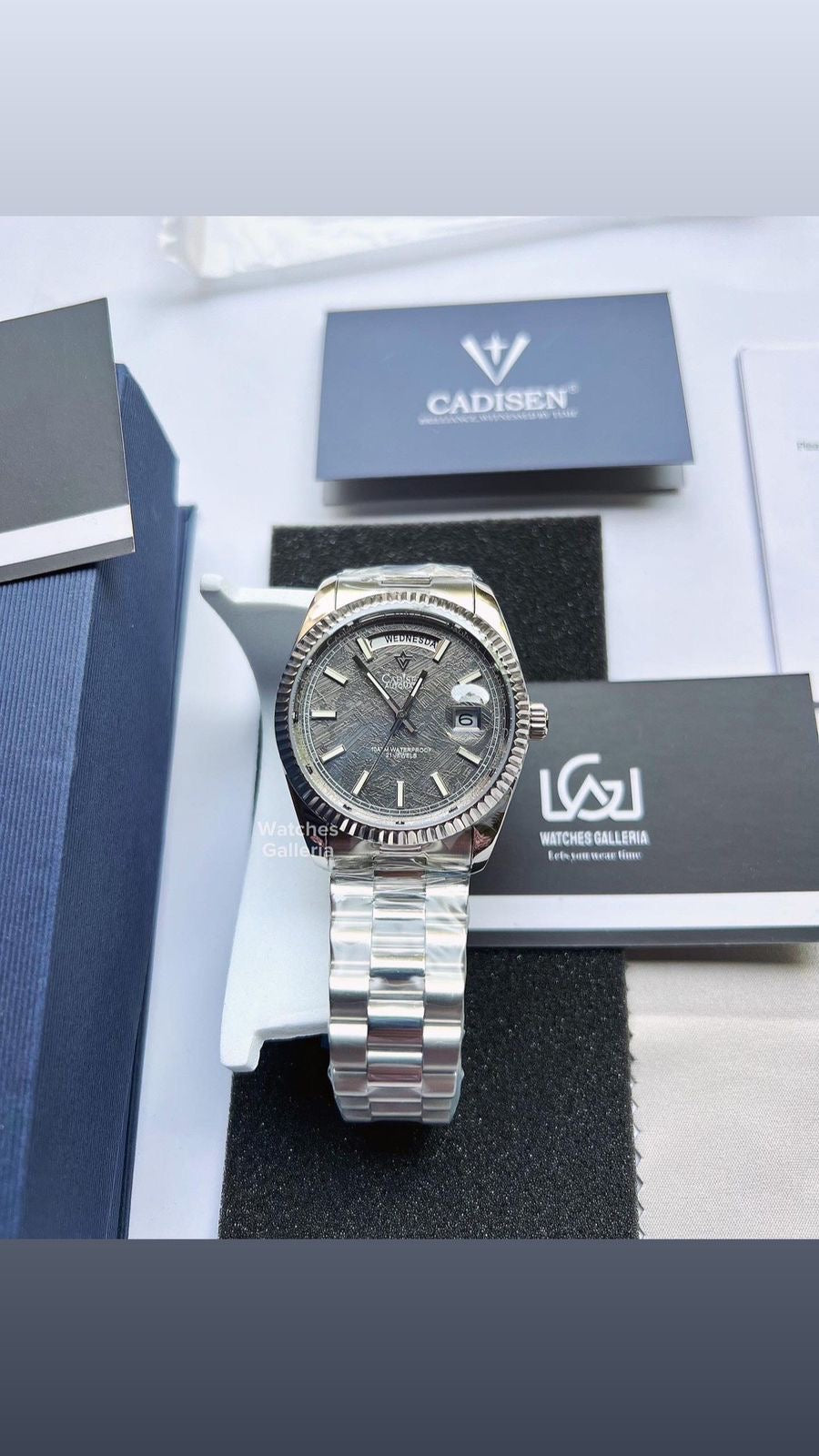 Cadisen Date Day Automatic (Grey Meteorite) C8214