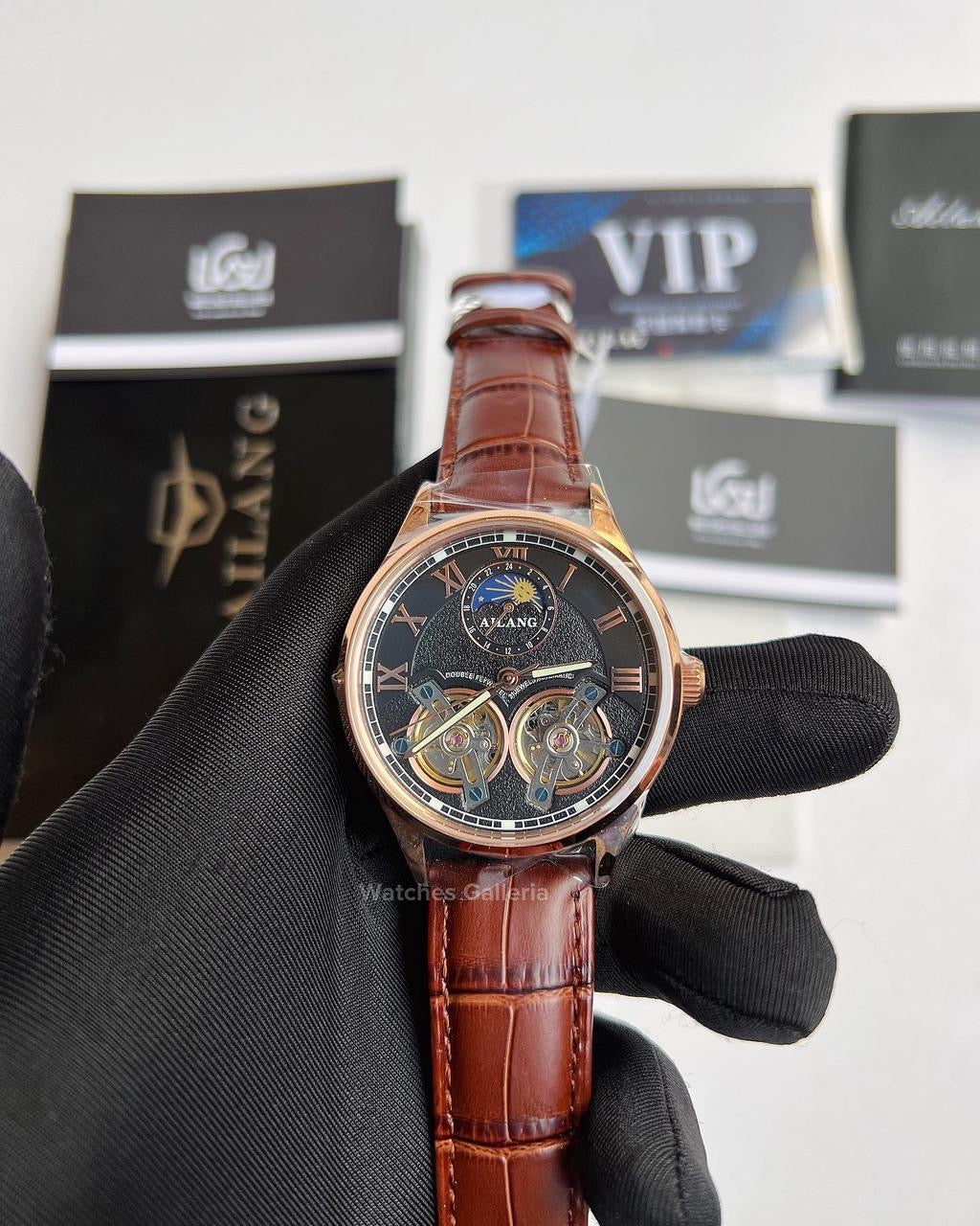 Ailang Double Flywheel Automatic (Brown/Black) AL8822