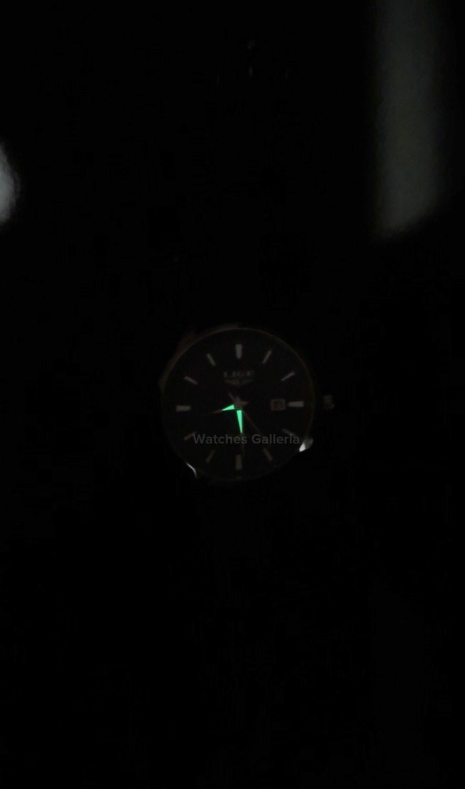 Lige Classic Dress Watch Quartz (Black) Lige89143 Watches Galleria