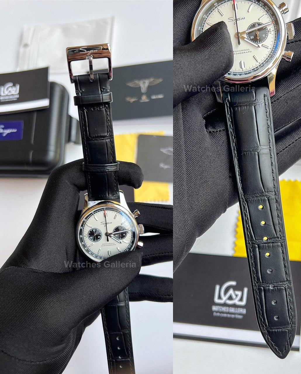 Sugess Panda Chronograph ManualWind (White) ST1901