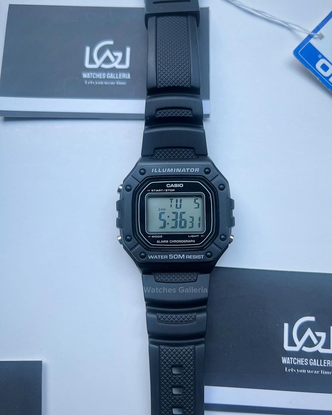 Casio Sports Digital Watch Quartz (White Display) W218H