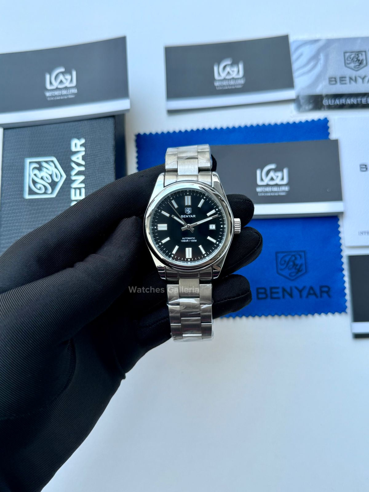 Benyar Oyster Perpetual Automatic (Black) BY5185 Watches Galleria