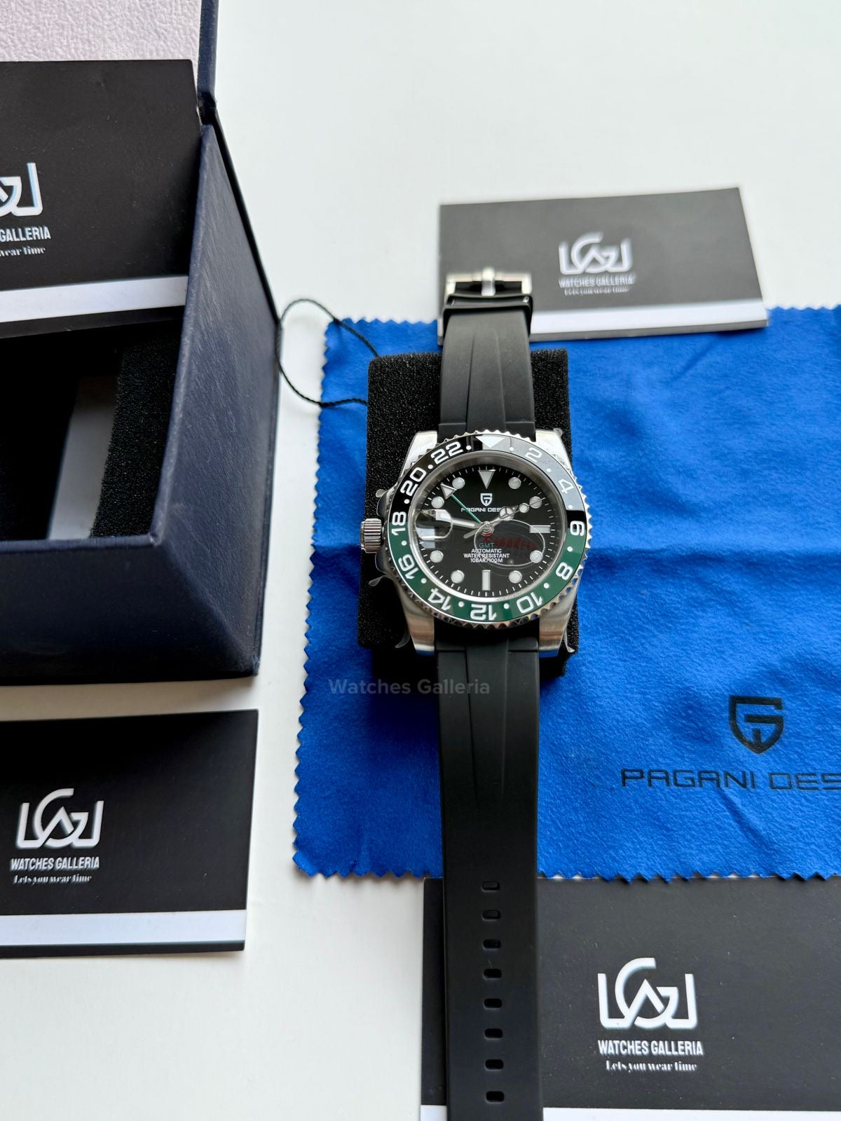 Pagani Design GMT Master I Sprite Automatic(Silicon Exclusive) PD1662 Watches Galleria