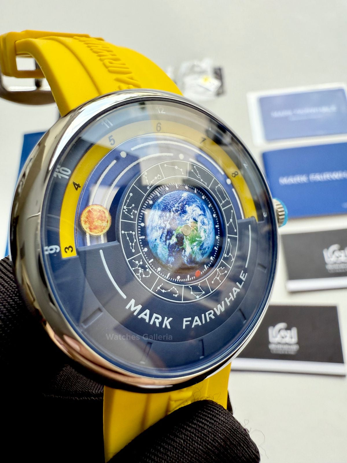 Mark Fairwhale Earth Planet Quartz (Yellow) MFW5700 Watches Galleria © Copyrights All Right Reserved