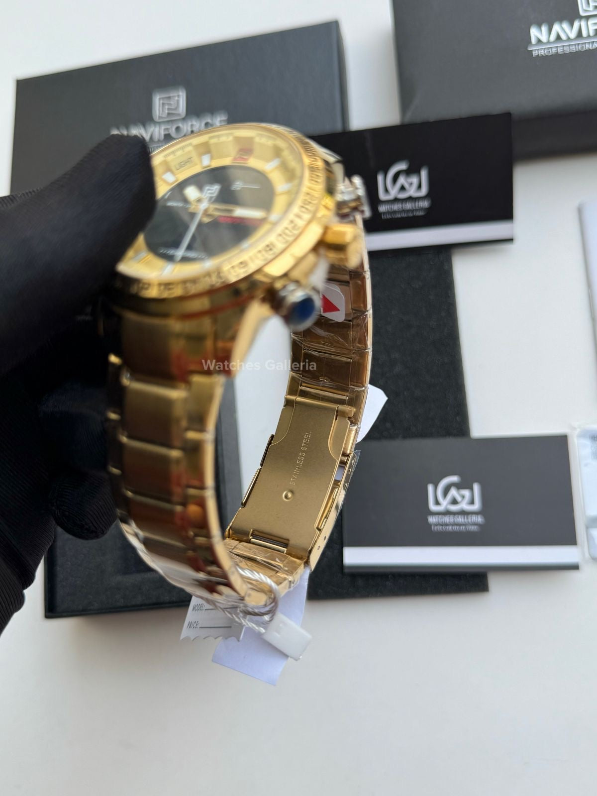 Naviforce Dual Analog and Digital Watch (Gold) NF9093M Watches Galleria